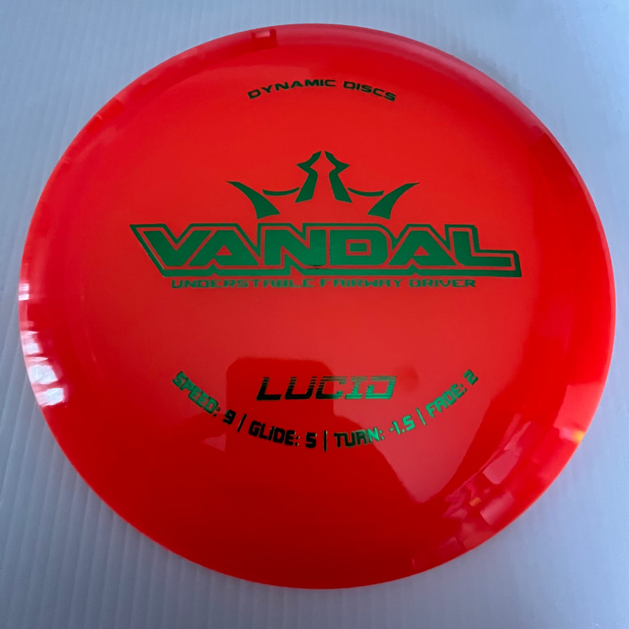 Dynamic Discs Lucid Vandal 9/5/-1.5/2