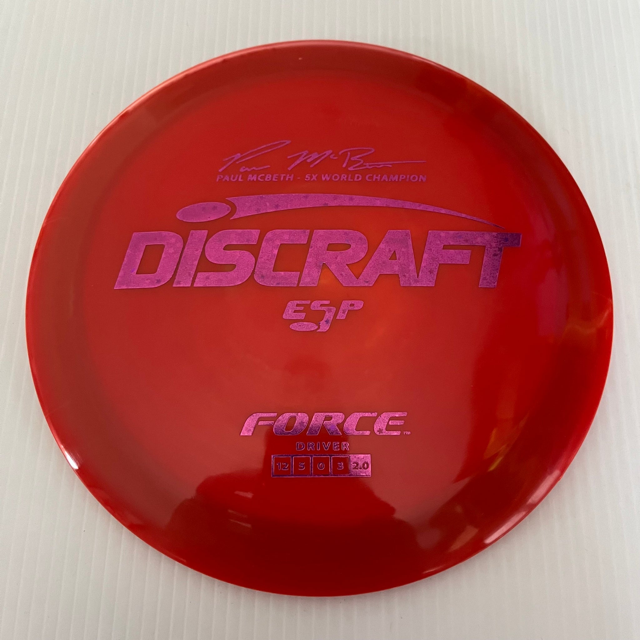 Discraft 5x Paul McBeth ESP Force 12/5/0/3 (173-174 grams)