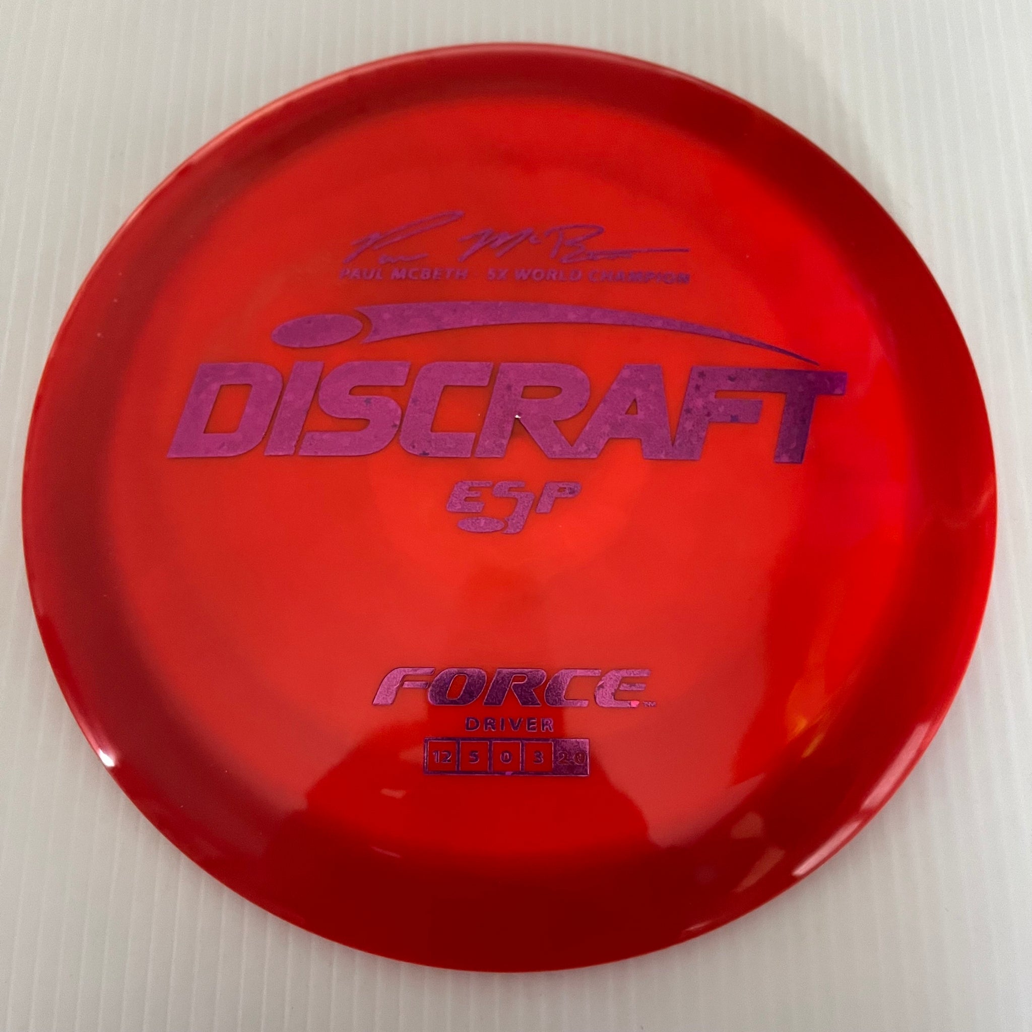 Discraft 5x Paul McBeth ESP Force 12/5/0/3 (173-174 grams)