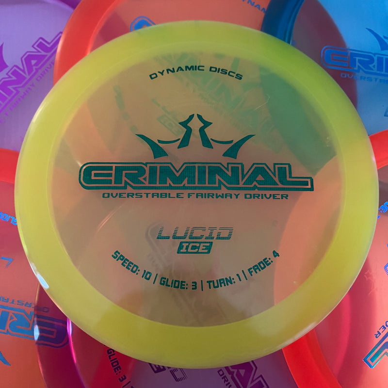 Dynamic Discs Lucid Ice Criminal 10/3/1/4