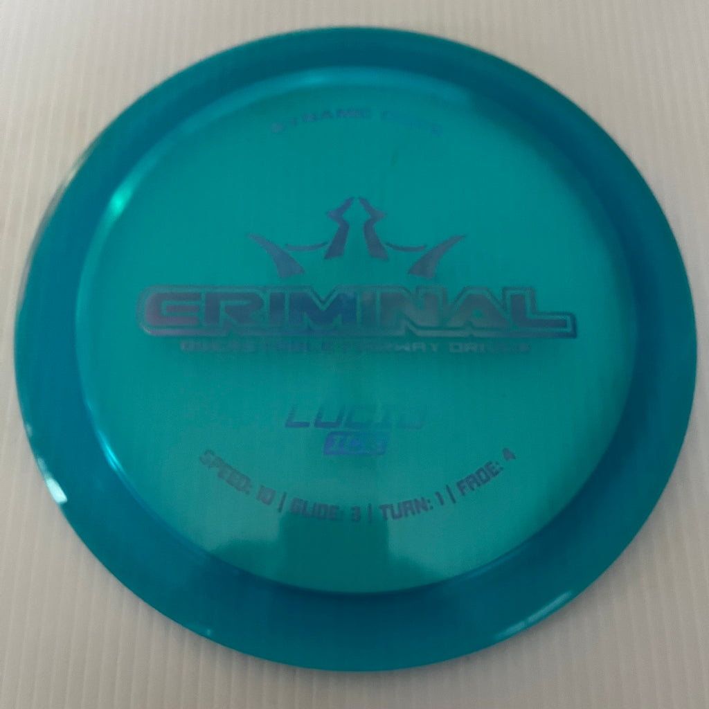 Dynamic Discs Lucid Ice Criminal 10/3/1/4