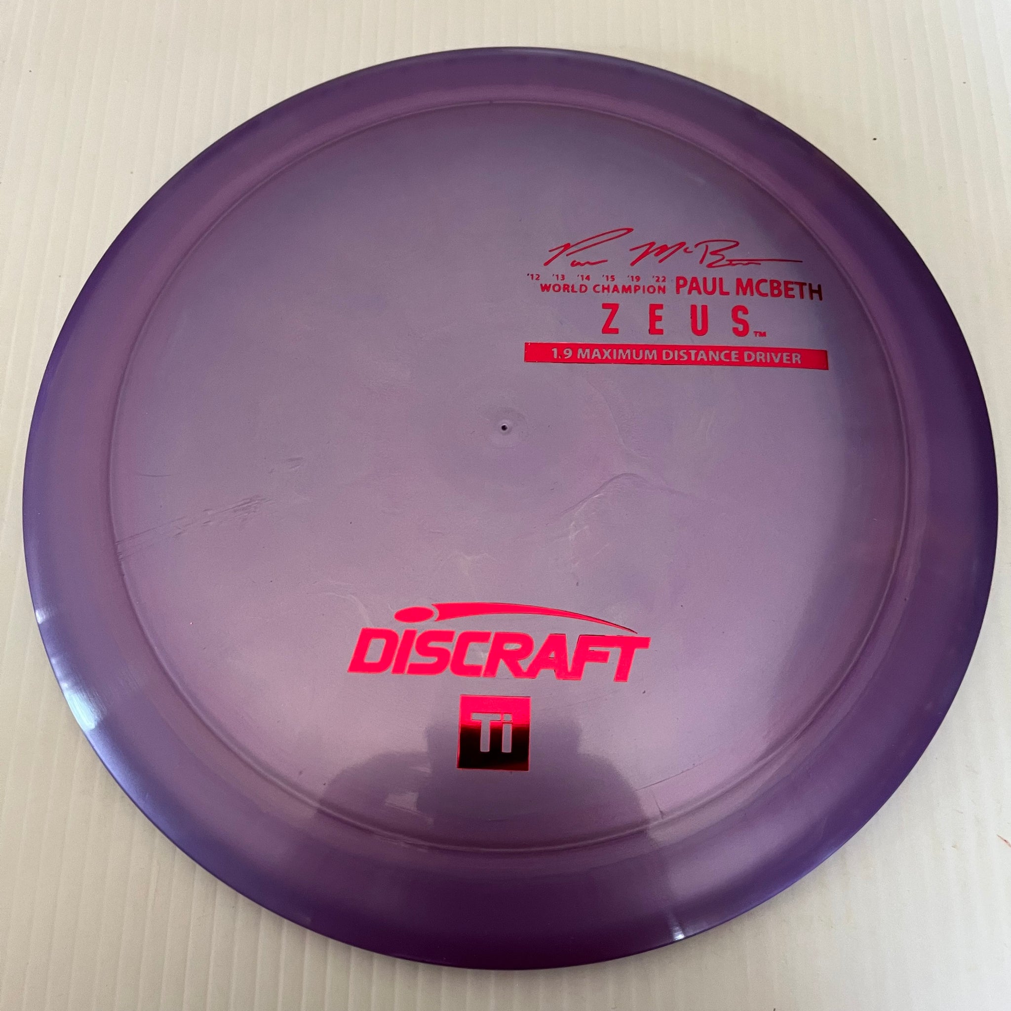 Discraft Paul McBeth Signature Ti Titanium Zeus 12/5/-1/3