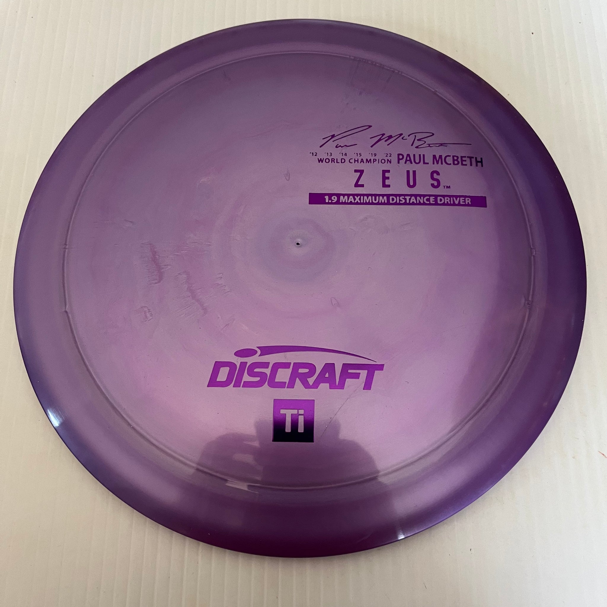 Discraft Paul McBeth Signature Ti Titanium Zeus 12/5/-1/3
