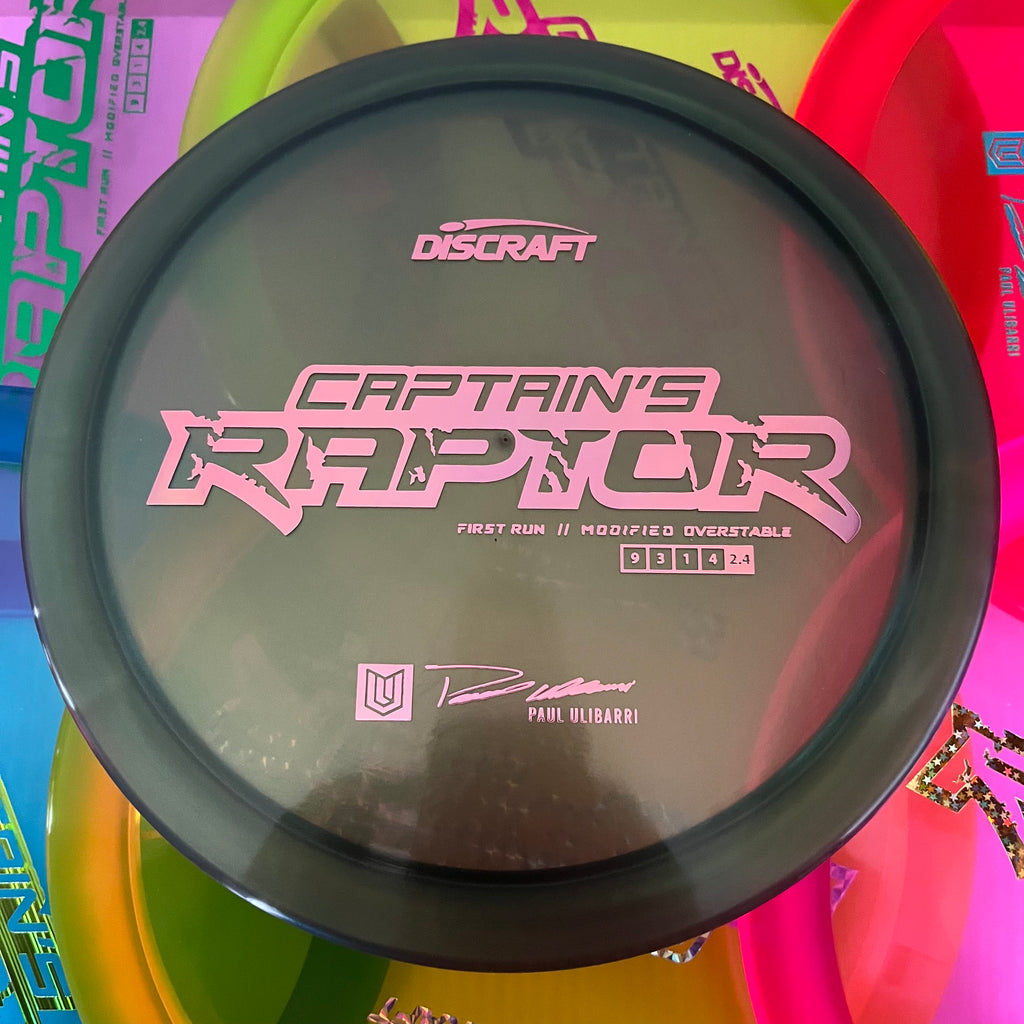 Discraft First Run Paul Ulibarri Special Blend Z Captain's Raptor 9/3/1/4