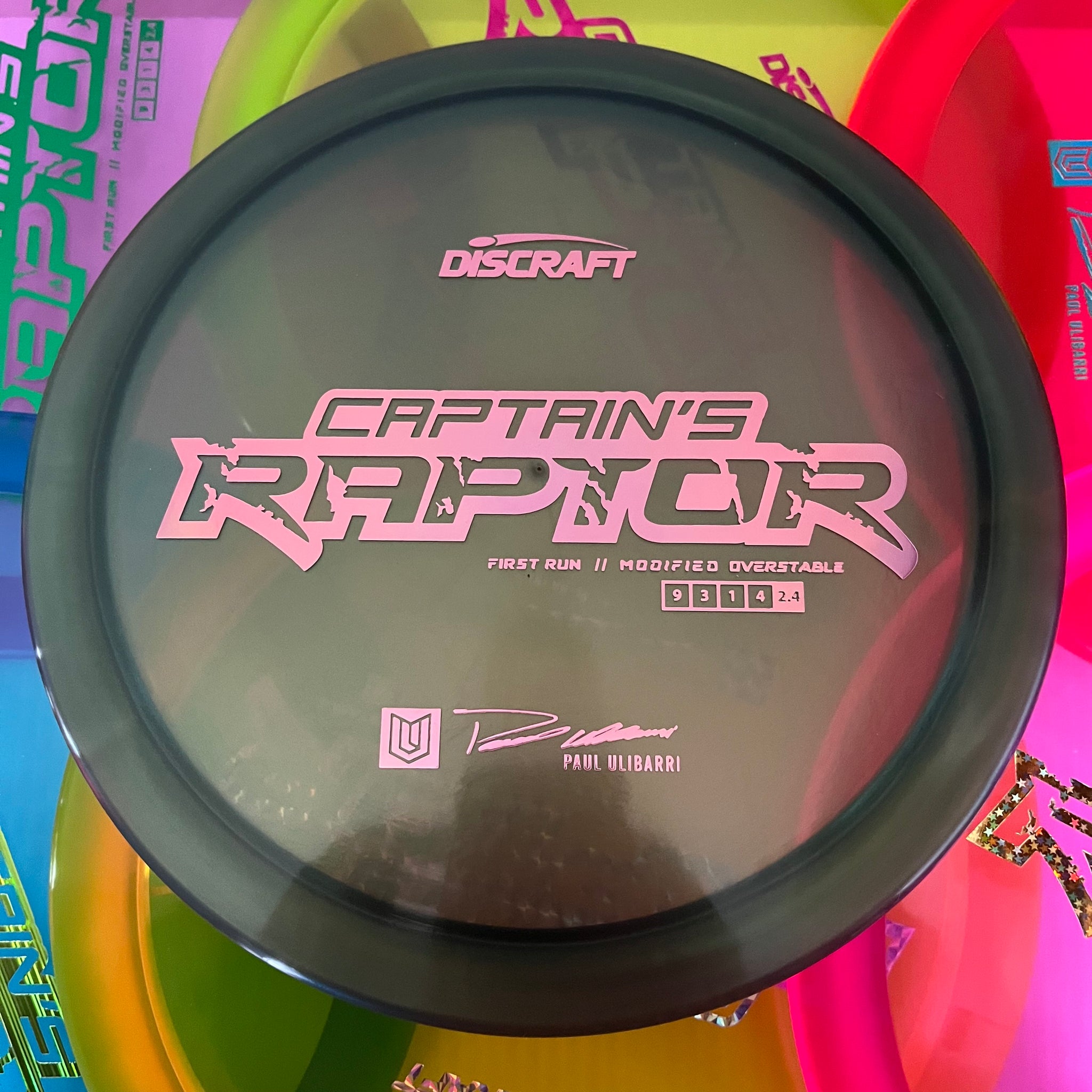 Discraft First Run Paul Ulibarri Special Blend Z Captain's Raptor 9/3/1/4