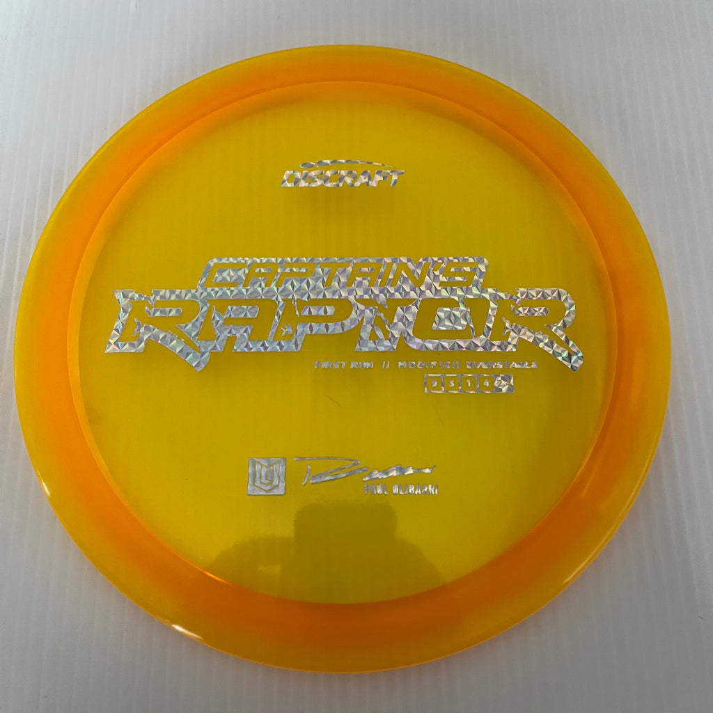 Discraft First Run Paul Ulibarri Special Blend Z Captain's Raptor 9/3/1/4
