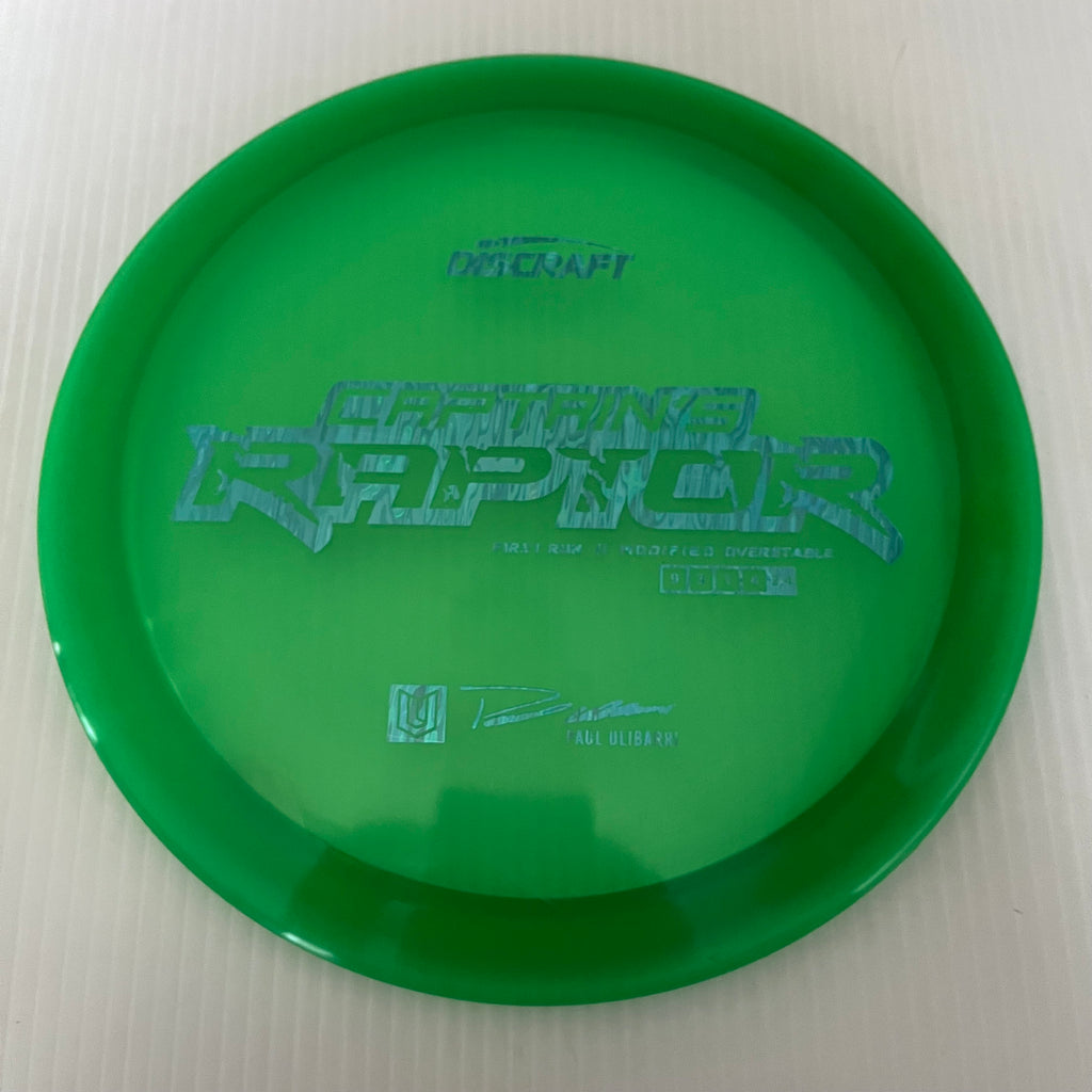Discraft First Run Paul Ulibarri Special Blend Z Captain's Raptor 9/3/1/4