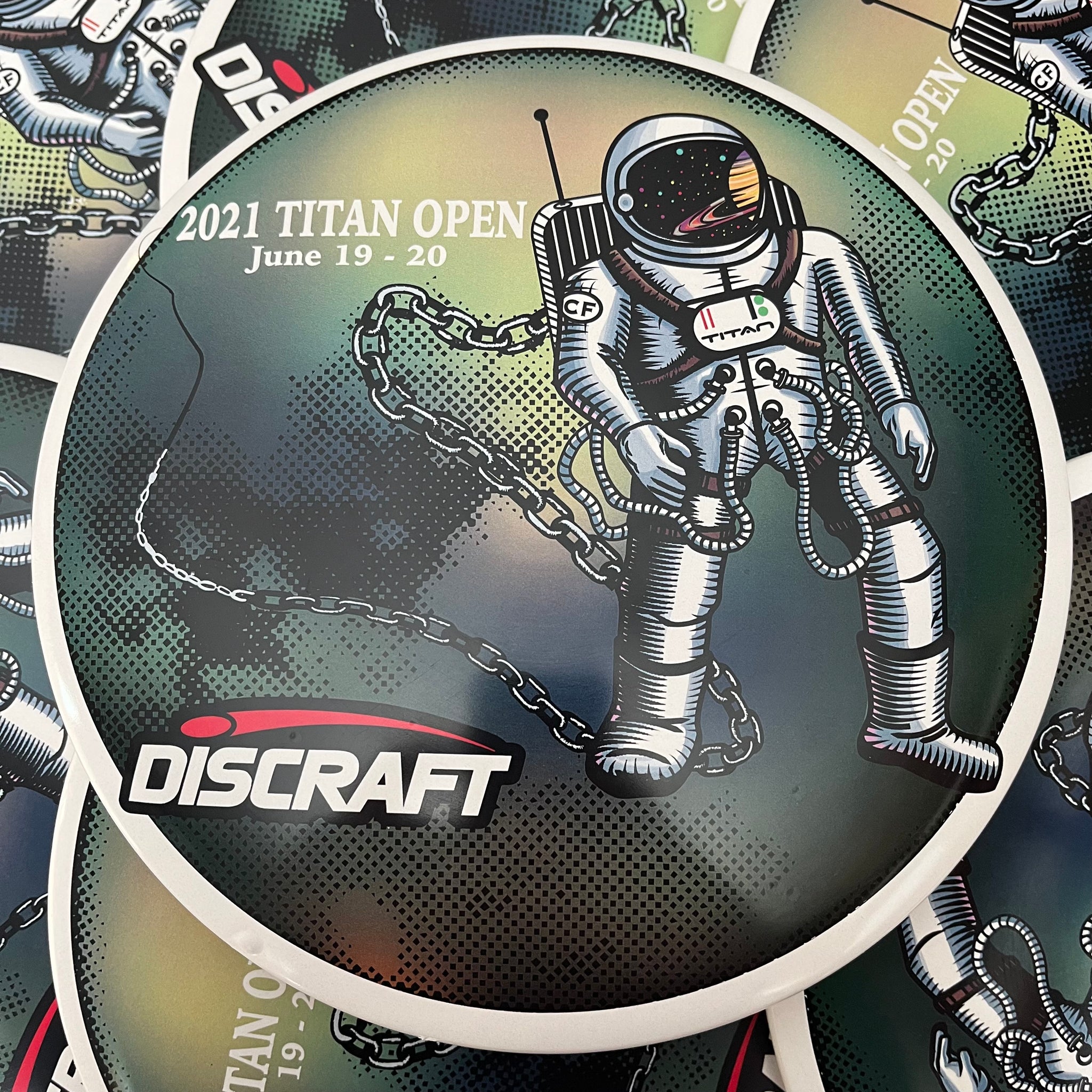 Discraft 2021 Titan Open Astronaut SuperColor ESP Buzzz 5/4/-1/1