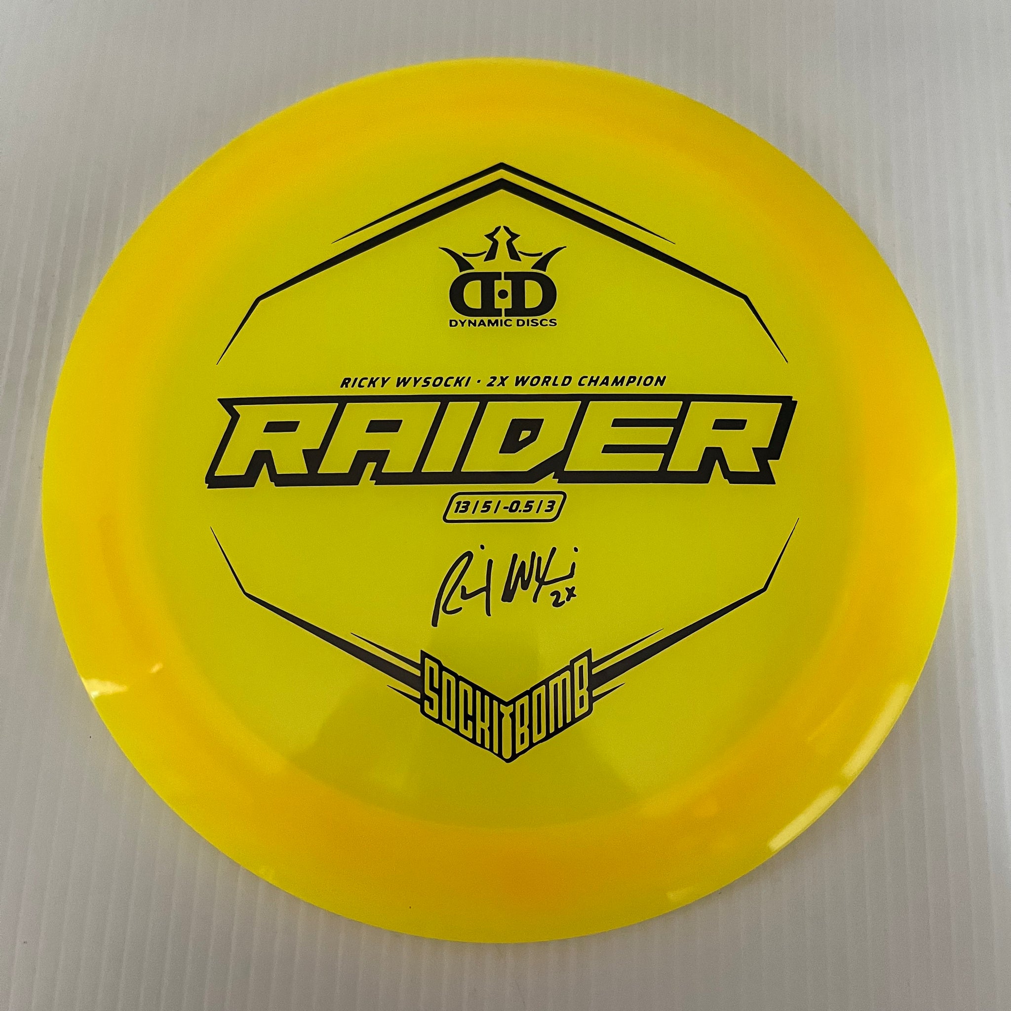 Dynamic Discs 2x Ricky Wysocki Sockibomb Lucid Raider 13/5/-0.5/3