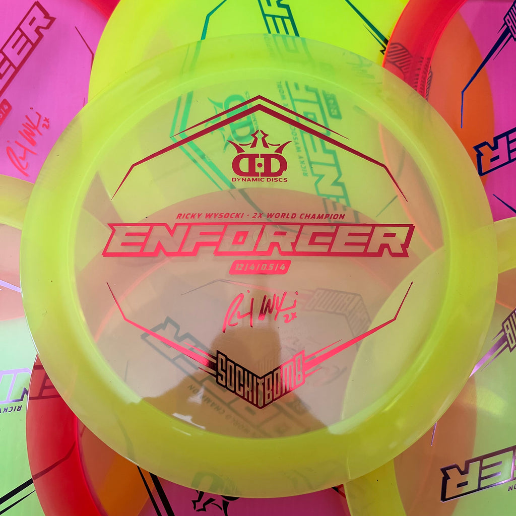 Dynamic Discs Ricky Wysocki Sockibomb Lucid-X Enforcer 12/4/0/4