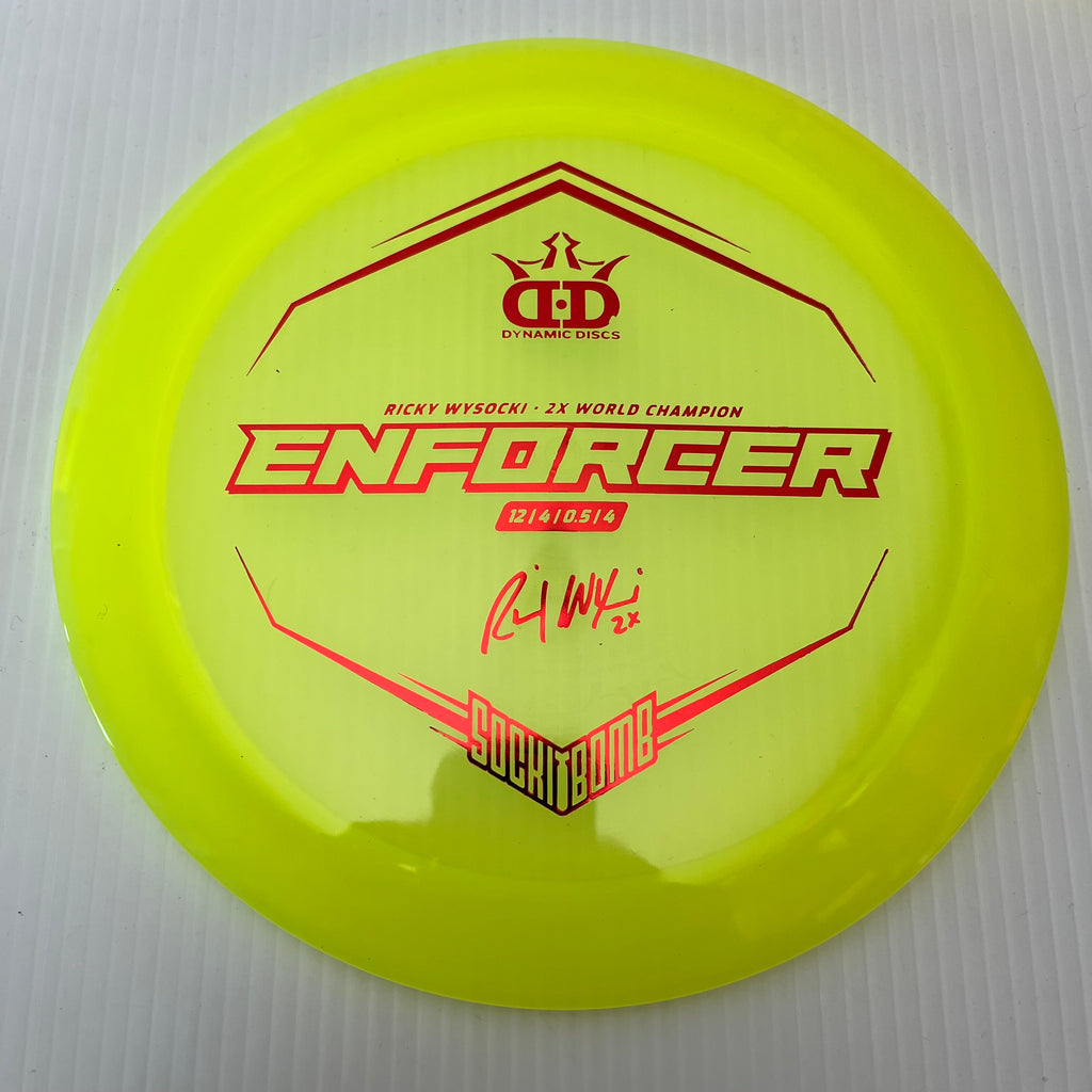 Dynamic Discs Ricky Wysocki Sockibomb Lucid-X Enforcer 12/4/0/4