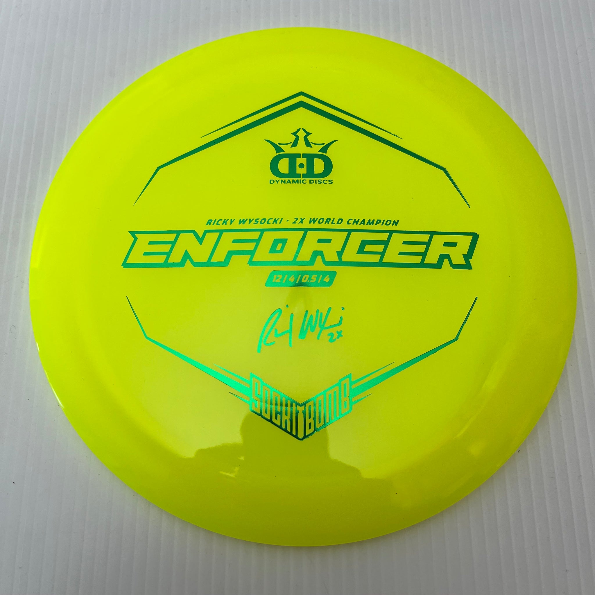 Dynamic Discs Ricky Wysocki Sockibomb Lucid-X Enforcer 12/4/0/4