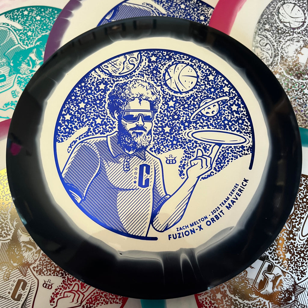 Dynamic Discs 2023 Zach Melton Team Series Fuzion-X Orbit Maverick 7/4/-1.5/2