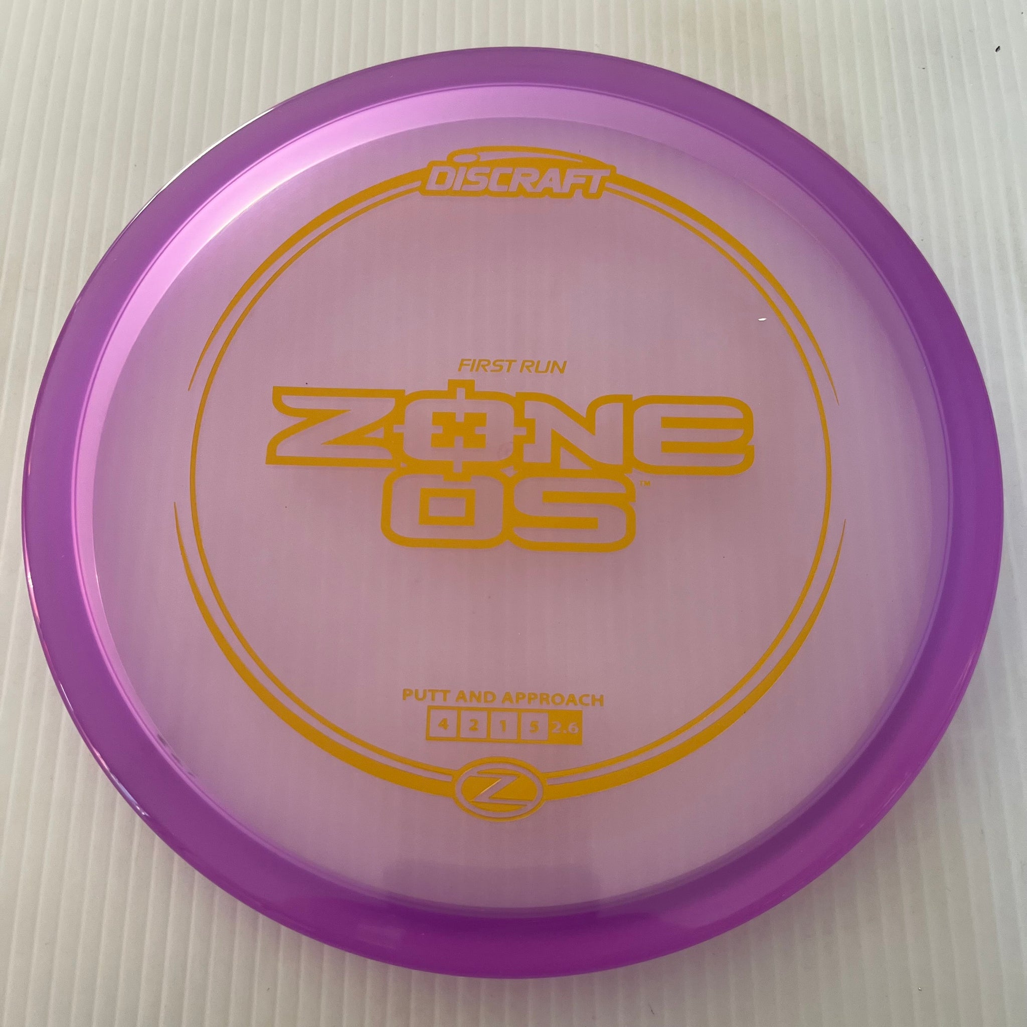 Discraft First Run Z Zone OS 4/2/1/5
