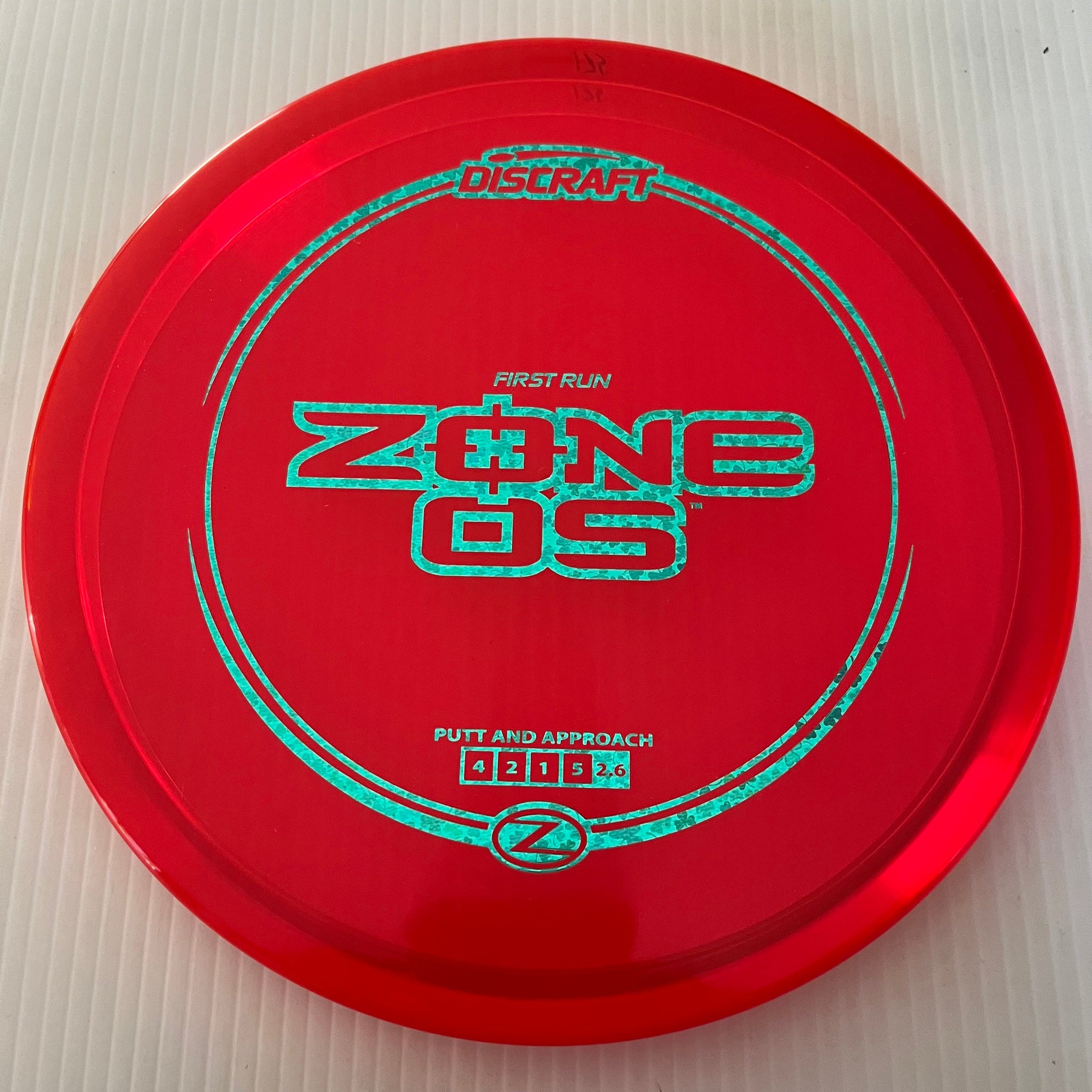 Discraft First Run Z Zone OS 4/2/1/5