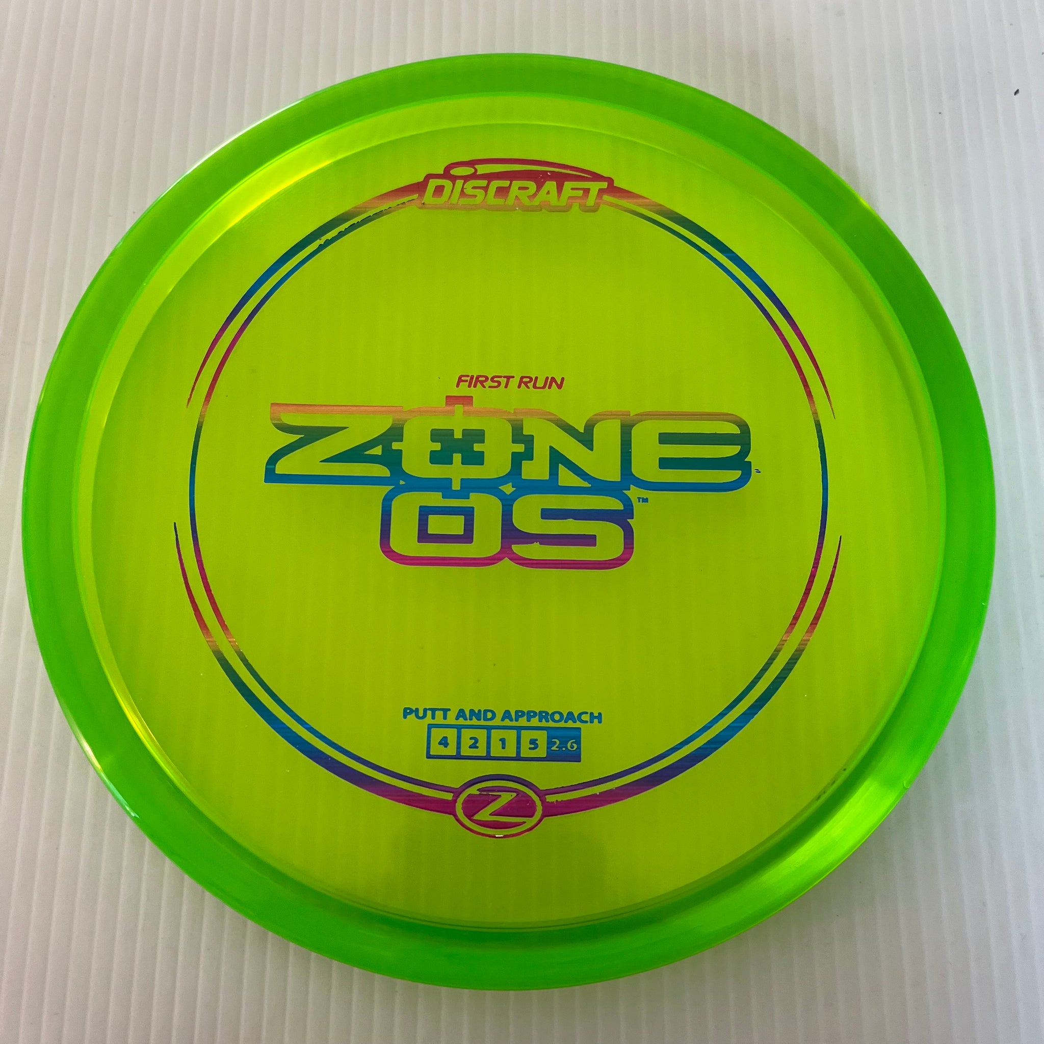 Discraft First Run Z Zone OS 4/2/1/5