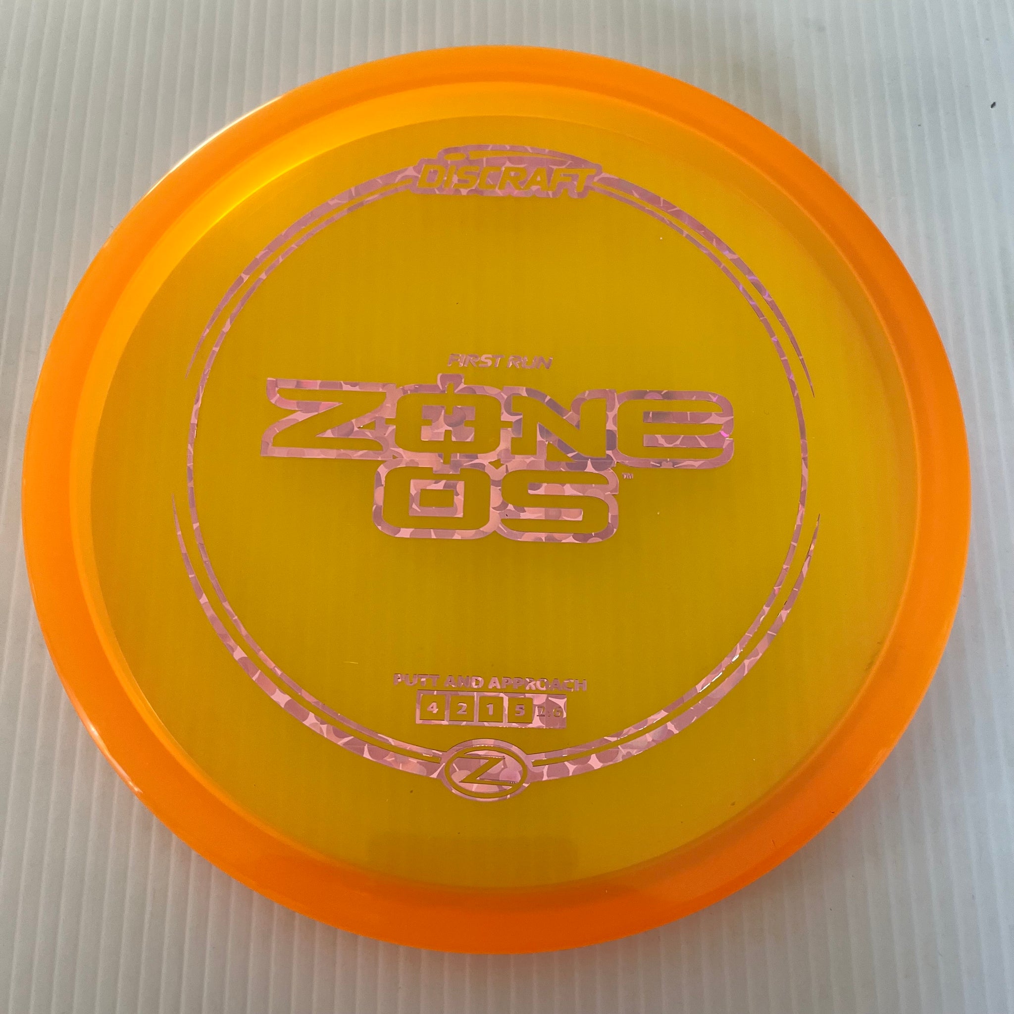 Discraft First Run Z Zone OS 4/2/1/5