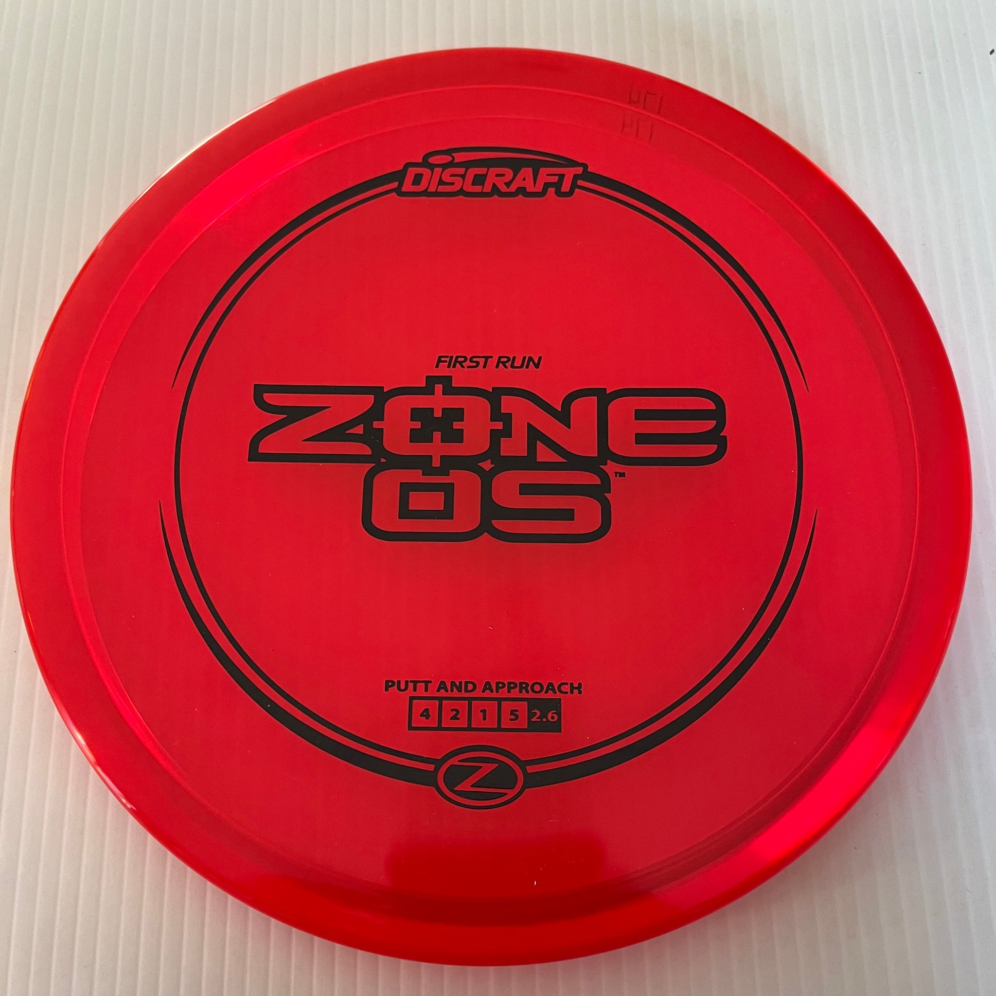 Discraft First Run Z Zone OS 4/2/1/5