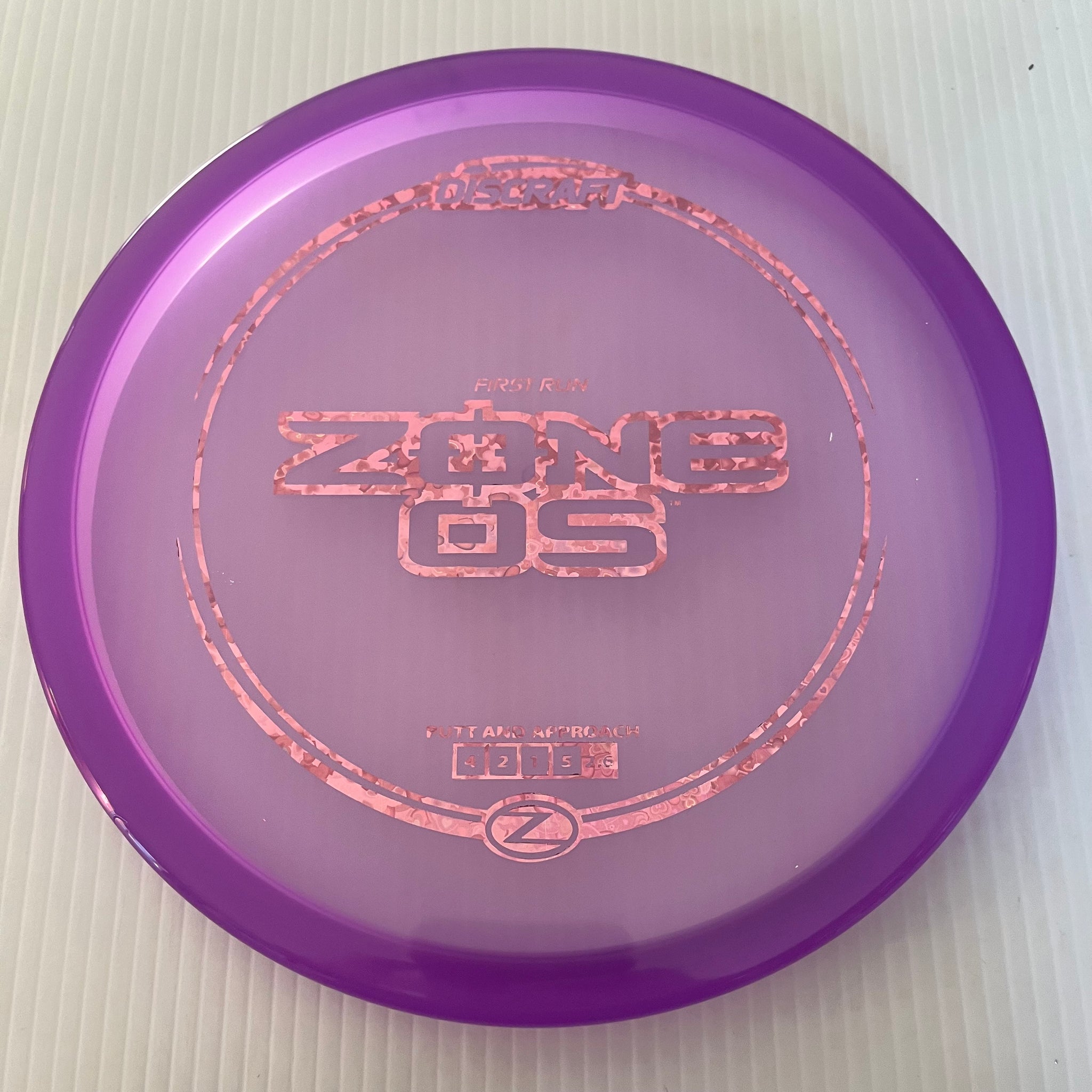 Discraft First Run Z Zone OS 4/2/1/5