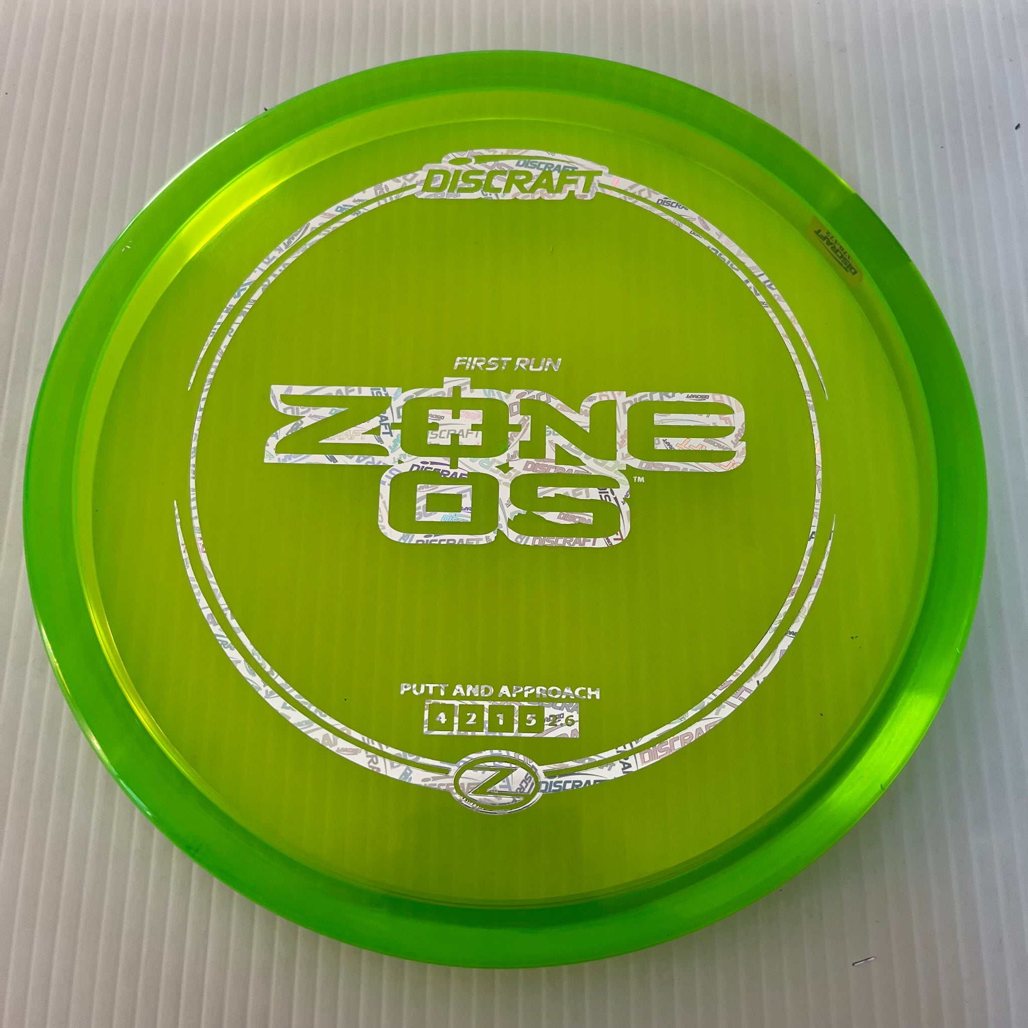 Discraft First Run Z Zone OS 4/2/1/5