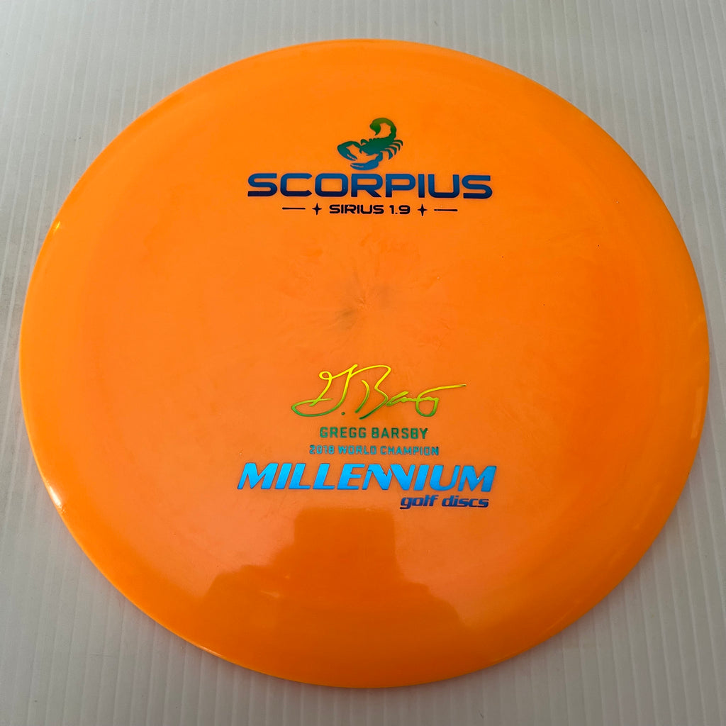 Millennium Discs Gregg Barsby 2018 World Champion 1.9 Sirius Scorpius 12/5/-1/3