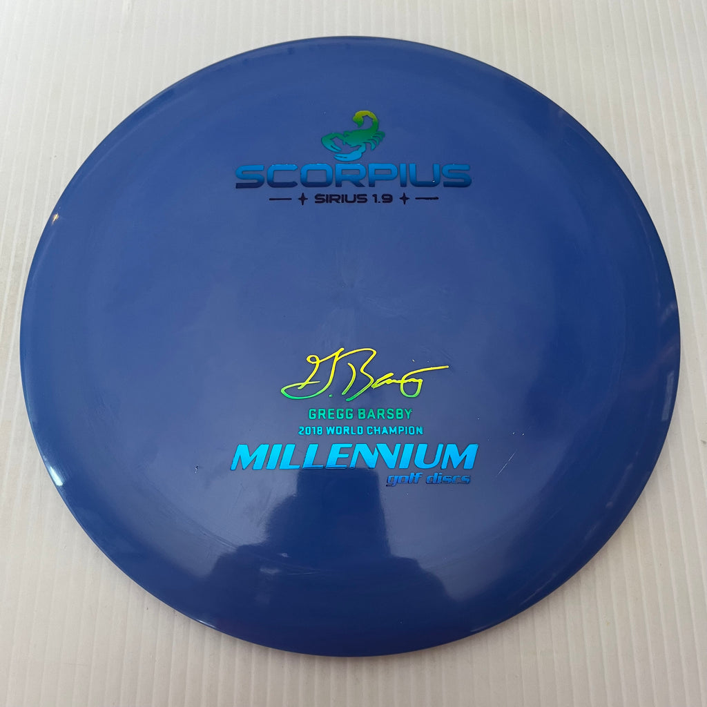 Millennium Discs Gregg Barsby 2018 World Champion 1.9 Sirius Scorpius 12/5/-1/3