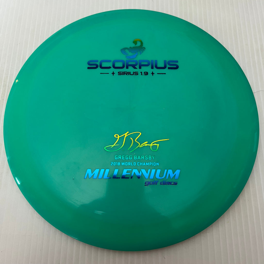 Millennium Discs Gregg Barsby 2018 World Champion 1.9 Sirius Scorpius 12/5/-1/3