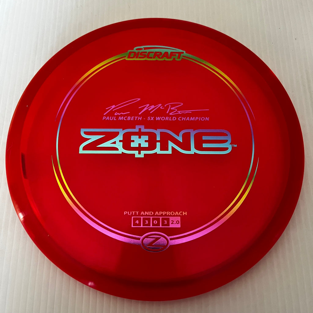 Discraft Paul McBeth 5x Z Zone 4/3/0/3 (173-174g)