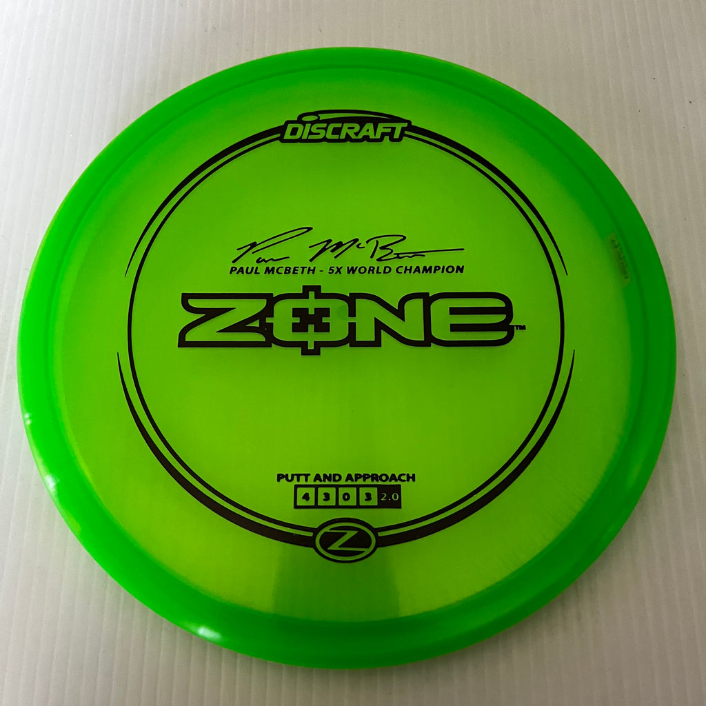 Discraft Paul McBeth 5x Z Zone 4/3/0/3 (173-174g)