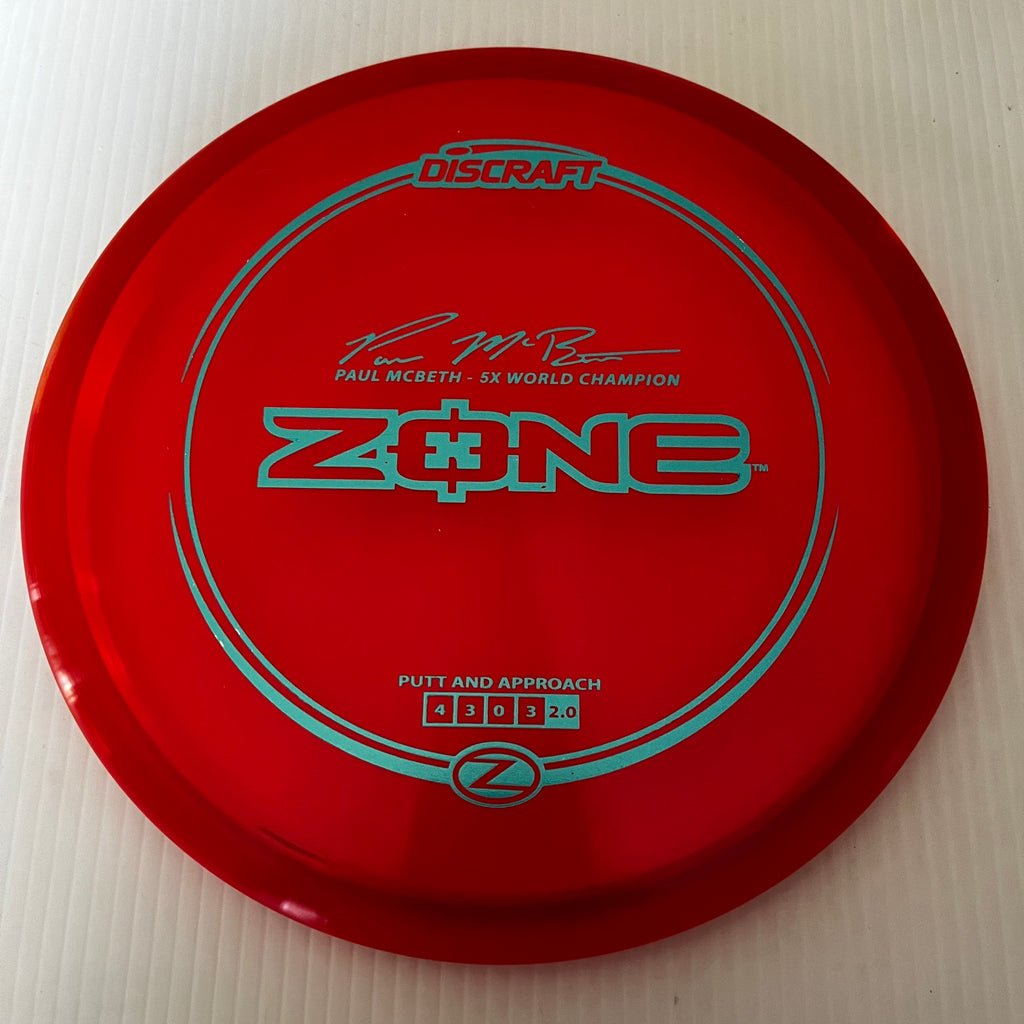 Discraft Paul McBeth 5x Z Zone 4/3/0/3 (173-174g)