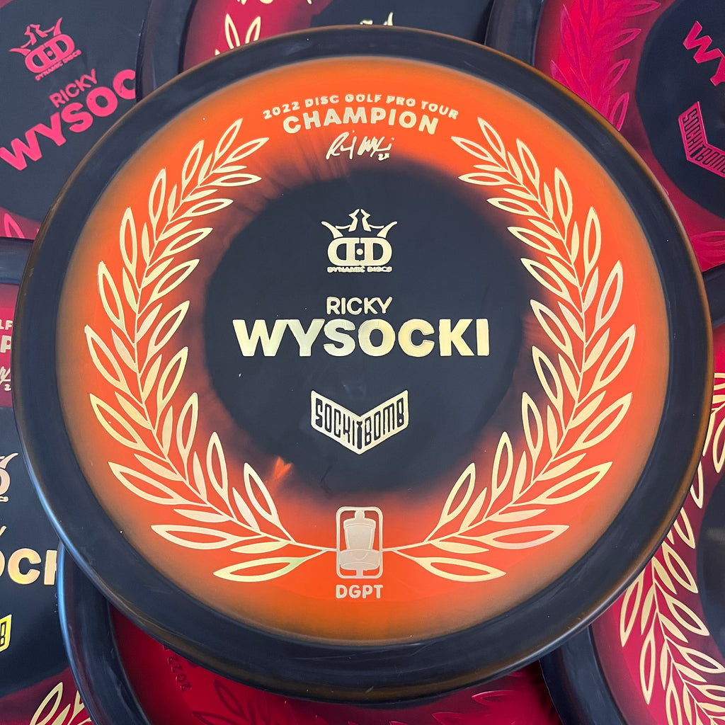 Dynamic Discs Ricky Wysocki DGPT Champion Raptor Eye Sockibomb Slammer 3/1/0.5/4