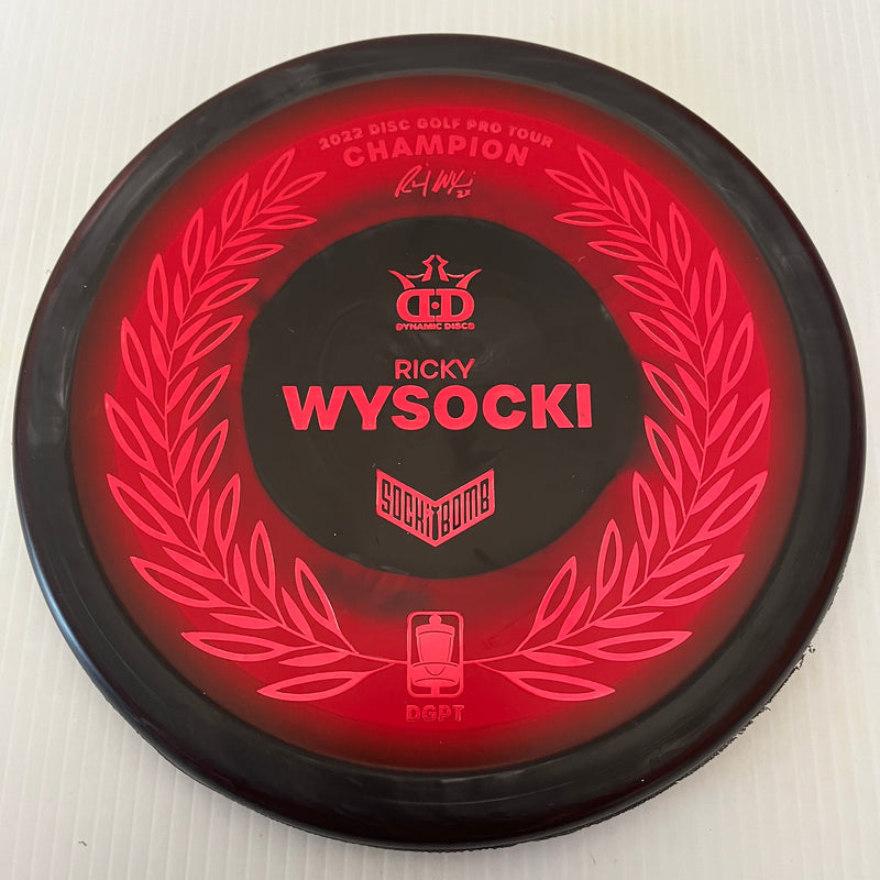 Dynamic Discs Ricky Wysocki DGPT Champion Raptor Eye Sockibomb Slammer 3/1/0.5/4