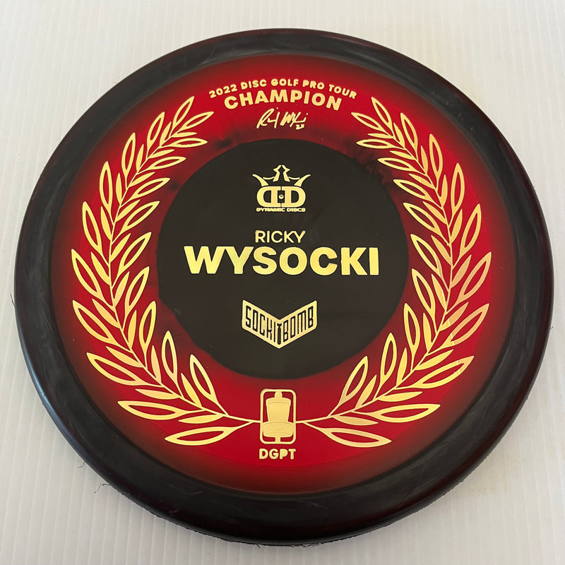Dynamic Discs Ricky Wysocki DGPT Champion Raptor Eye Sockibomb Slammer 3/1/0.5/4