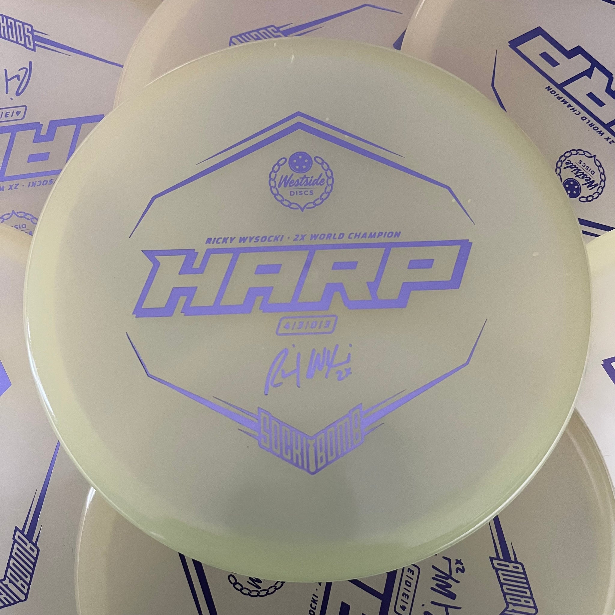 Westside Discs 2x Ricky Wysocki Sockibomb VIP Moonshine Glow Harp 4/3/0/3