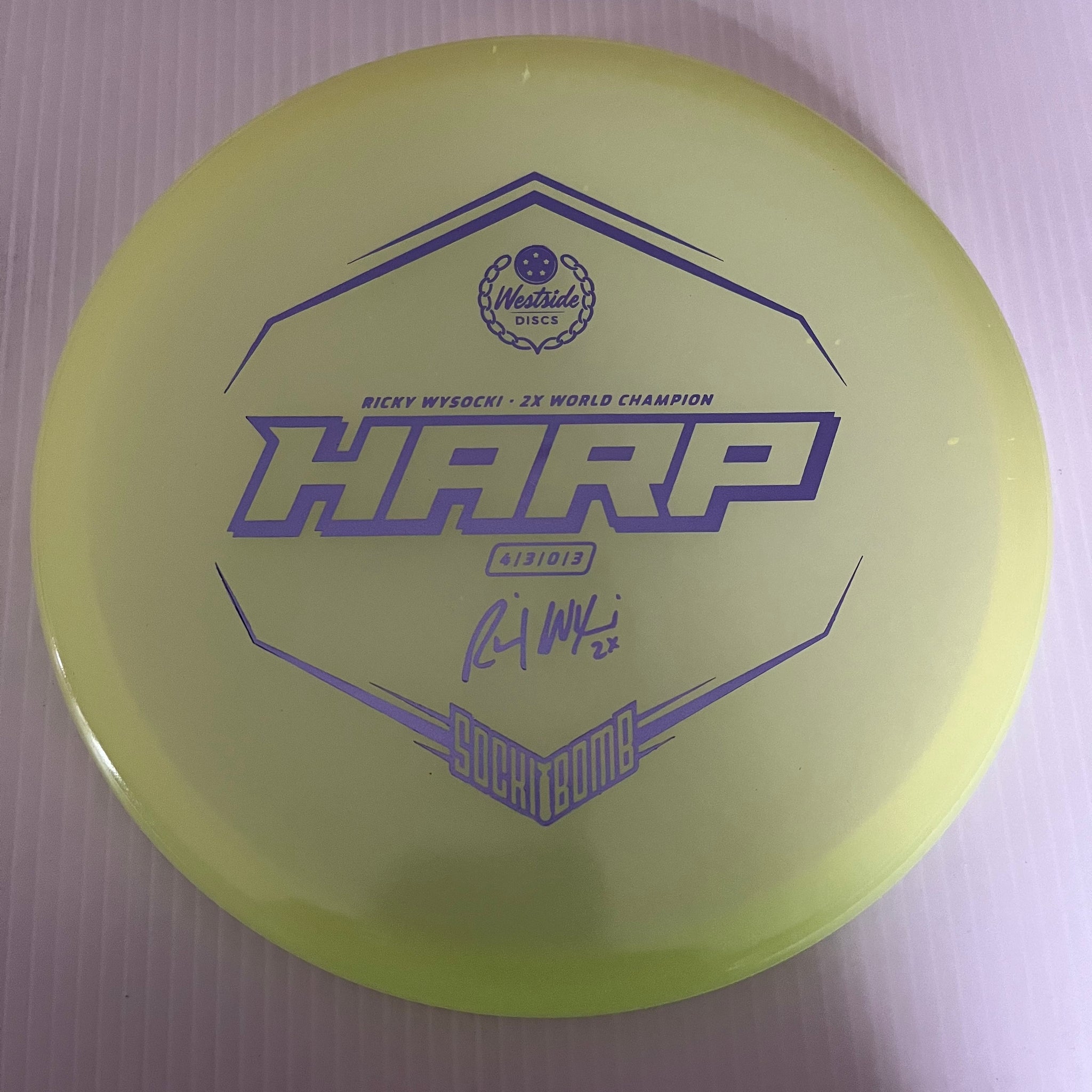 Westside Discs 2x Ricky Wysocki Sockibomb VIP Moonshine Glow Harp 4/3/0/3