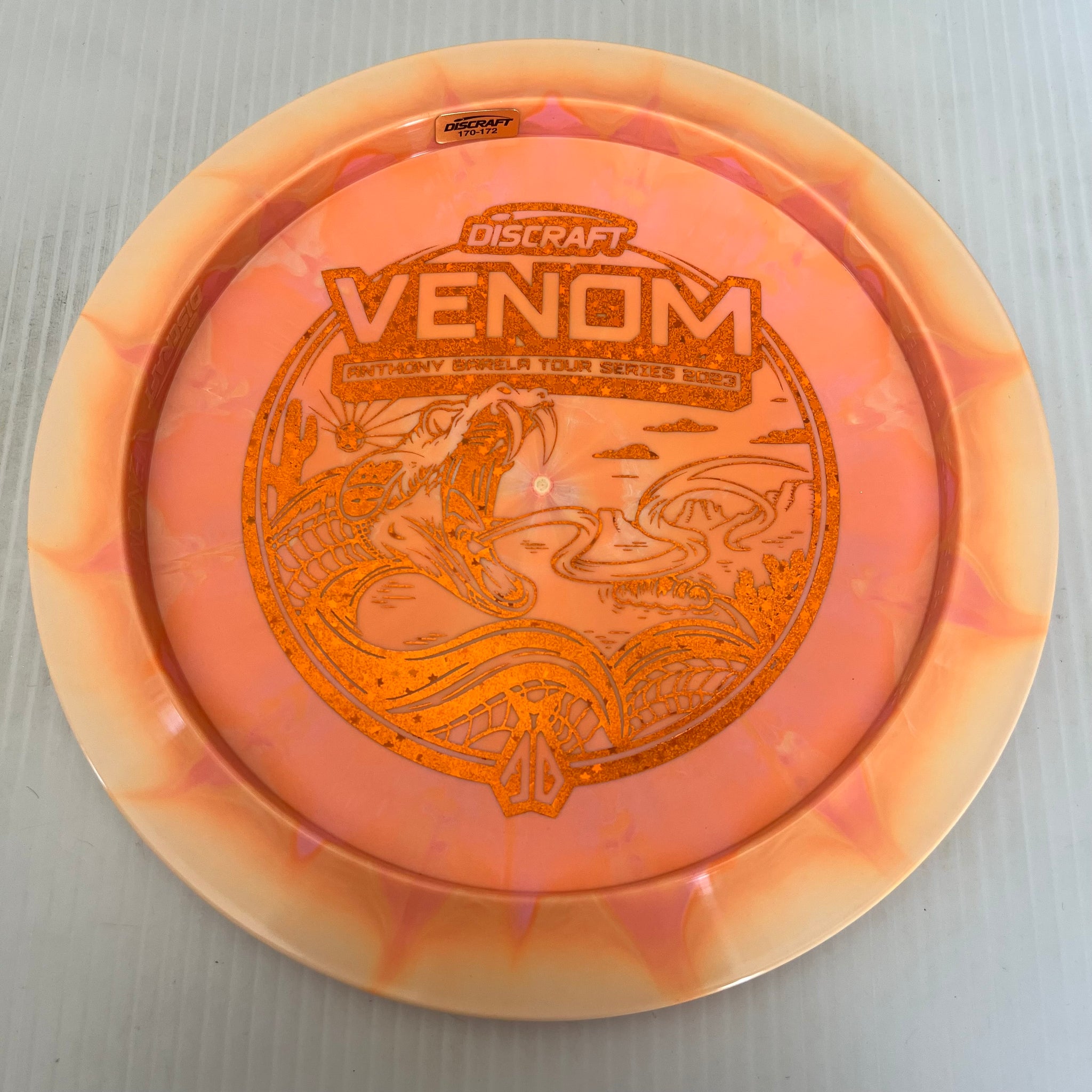 Discraft 2023 Anthony Barela Tour Series Swirly ESP Venom 13/5/0/3