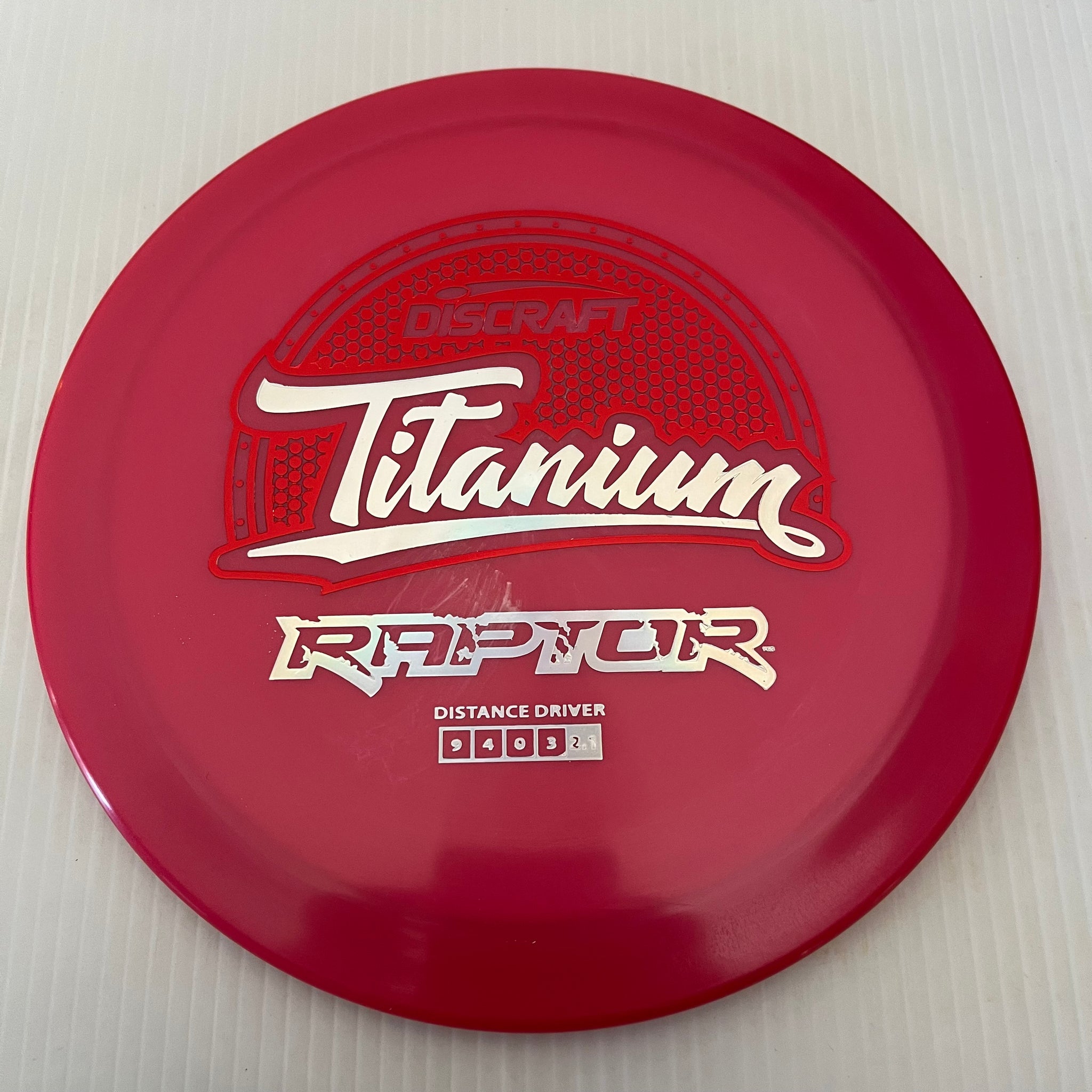 Discraft Titanium Raptor 9/4/0/3