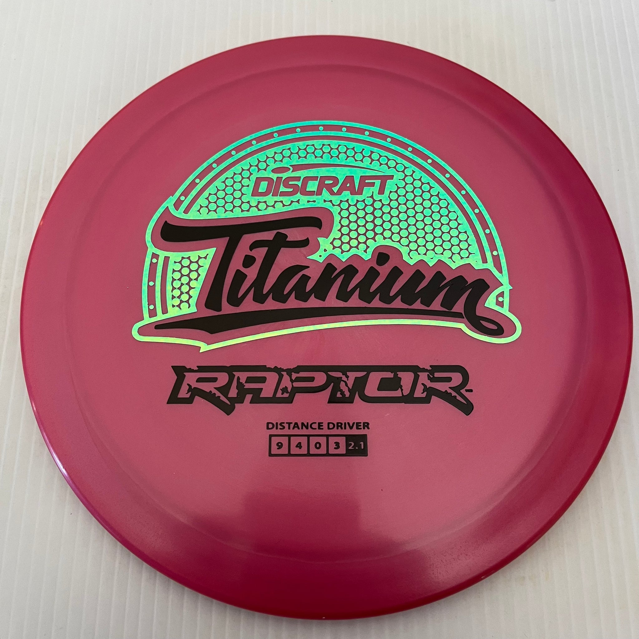 Discraft Titanium Raptor 9/4/0/3