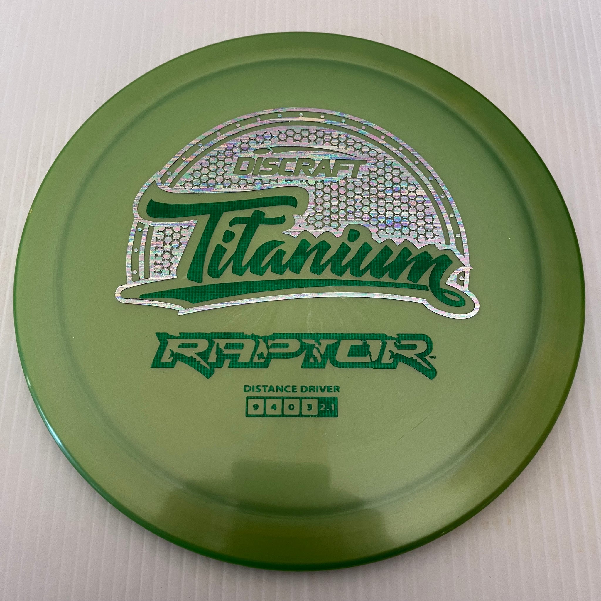 Discraft Titanium Raptor 9/4/0/3