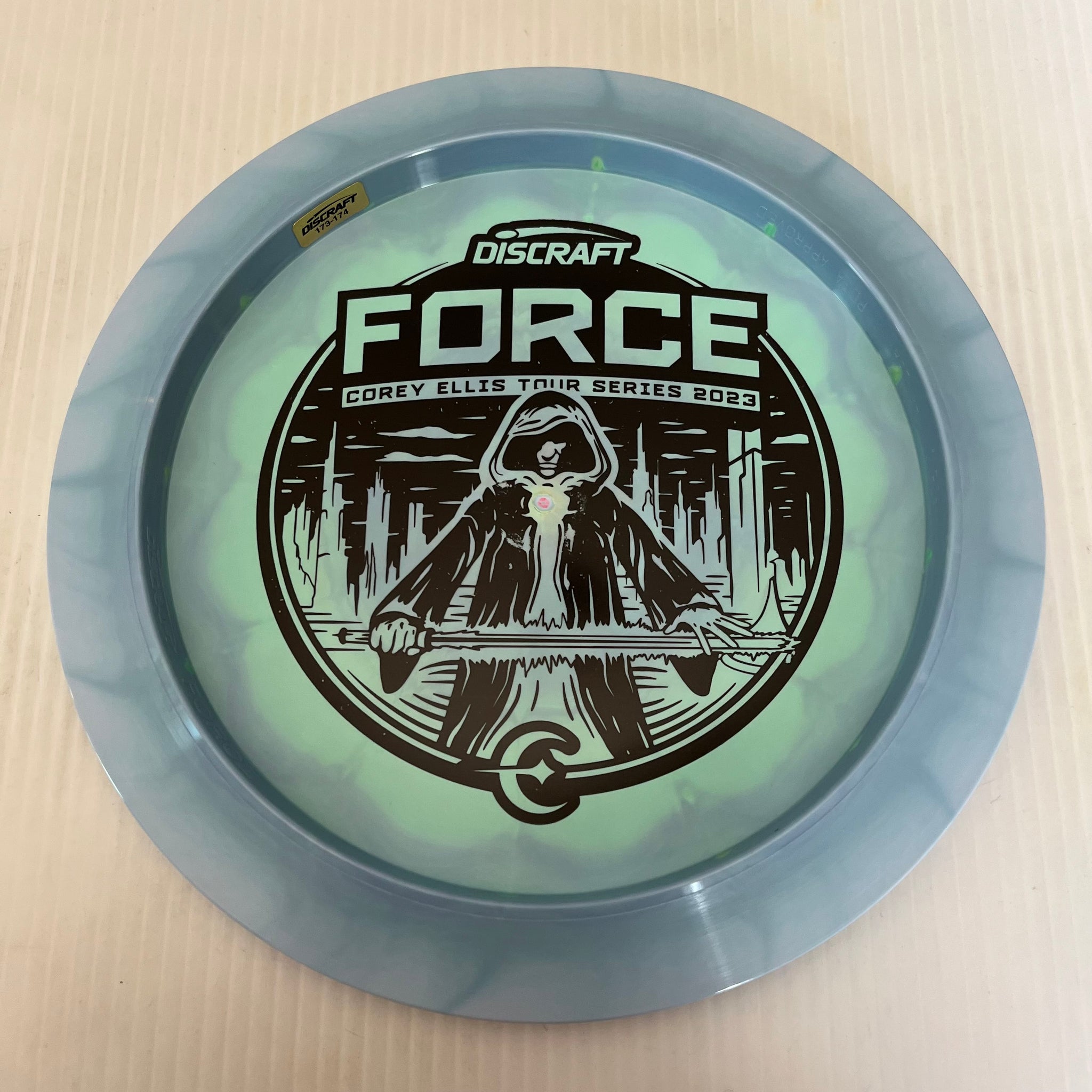 Discraft 2023 Corey Ellis Tour Series Swirly ESP Force 12/5/0/3
