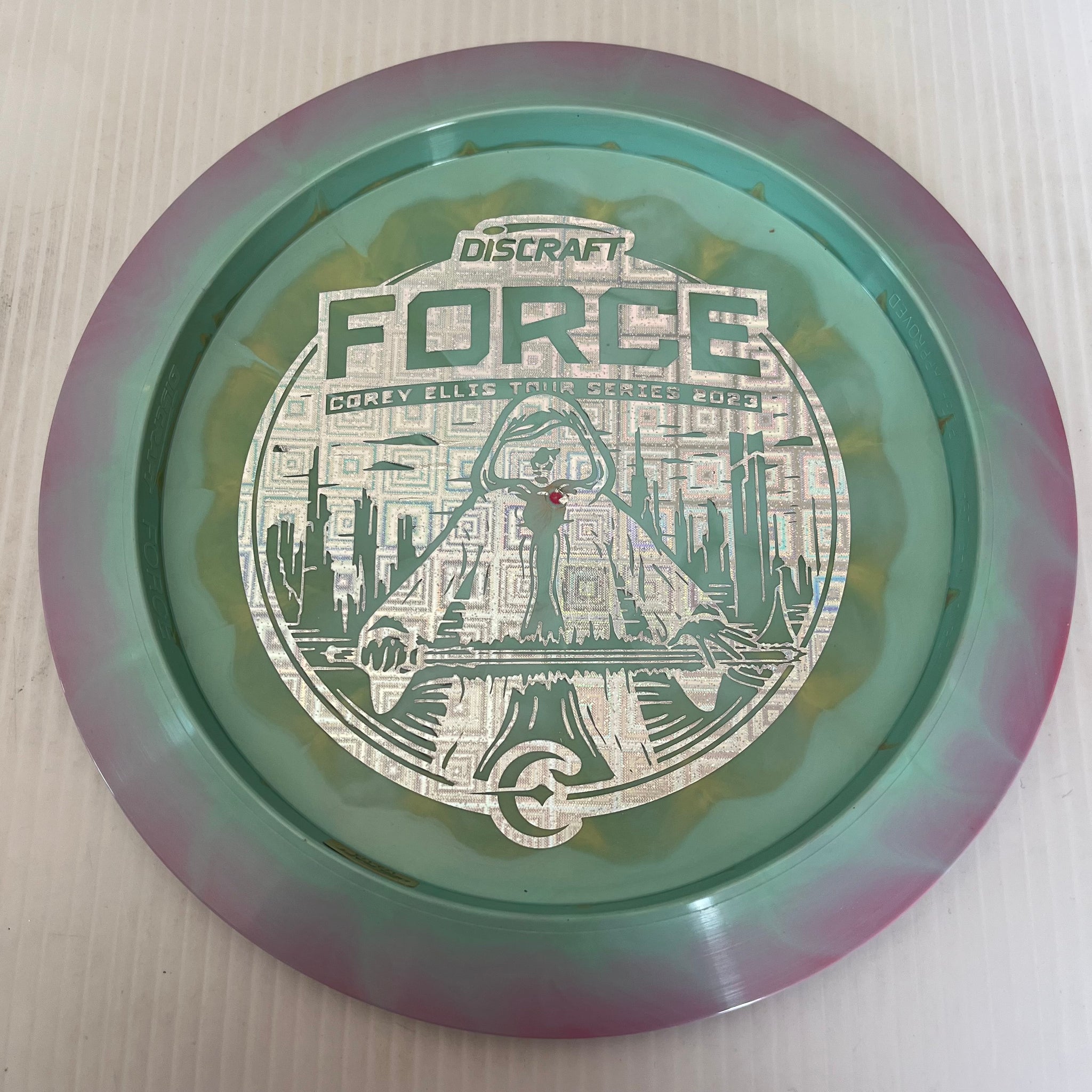 Discraft 2023 Corey Ellis Tour Series Swirly ESP Force 12/5/0/3