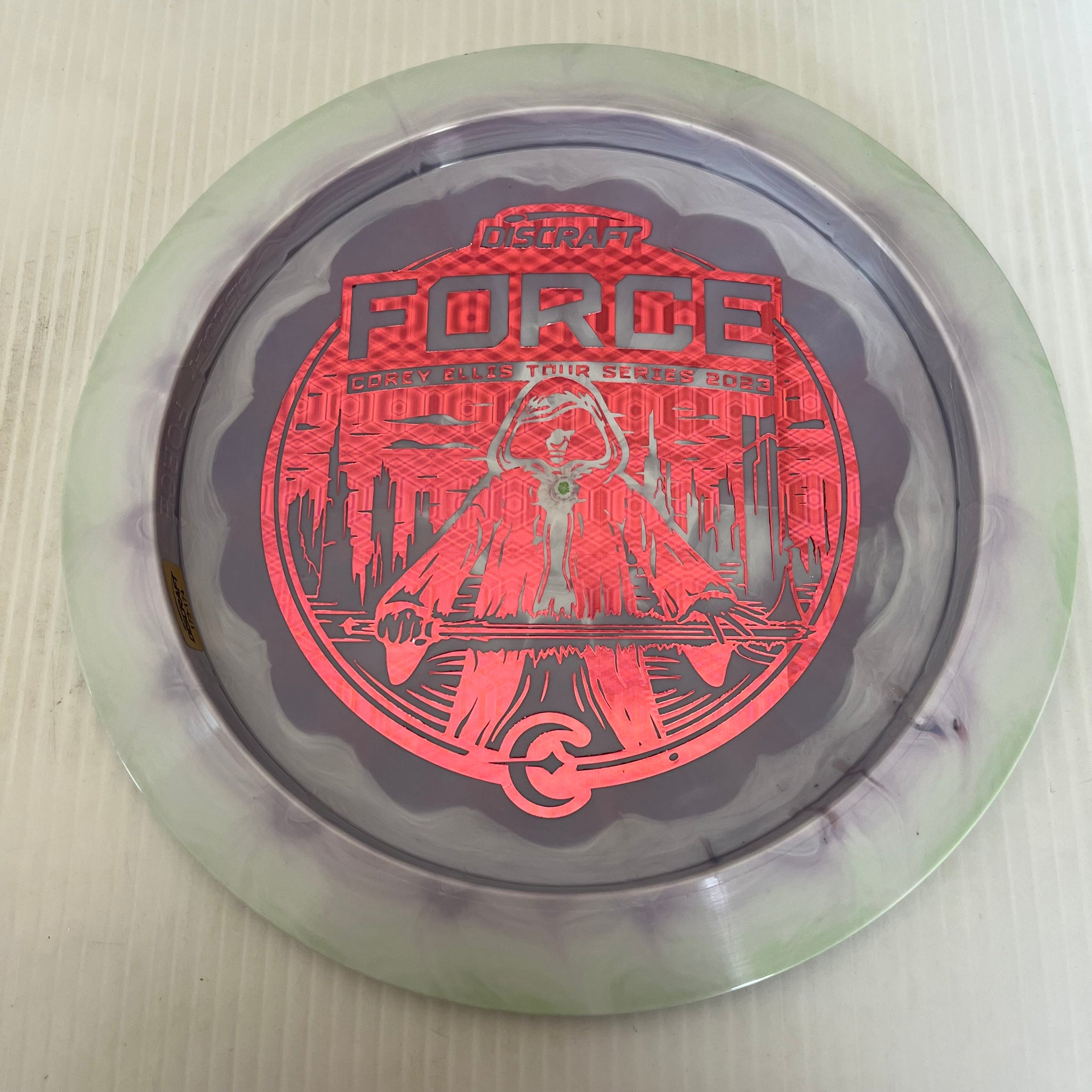 Discraft 2023 Corey Ellis Tour Series Swirly ESP Force 12/5/0/3