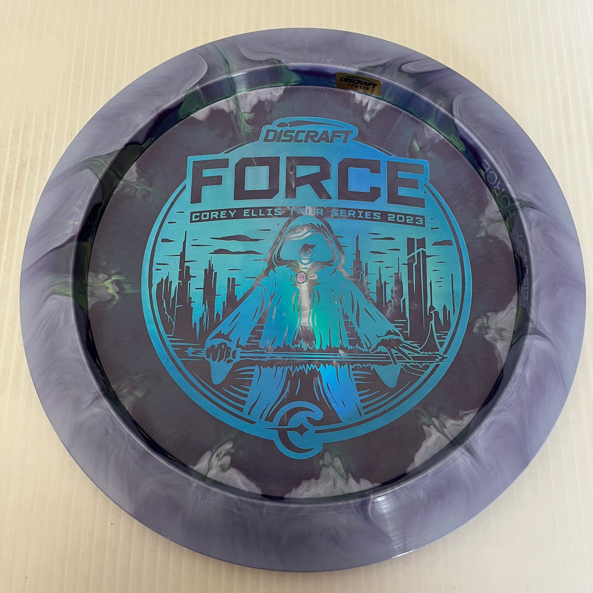 Discraft 2023 Corey Ellis Tour Series Swirly ESP Force 12/5/0/3