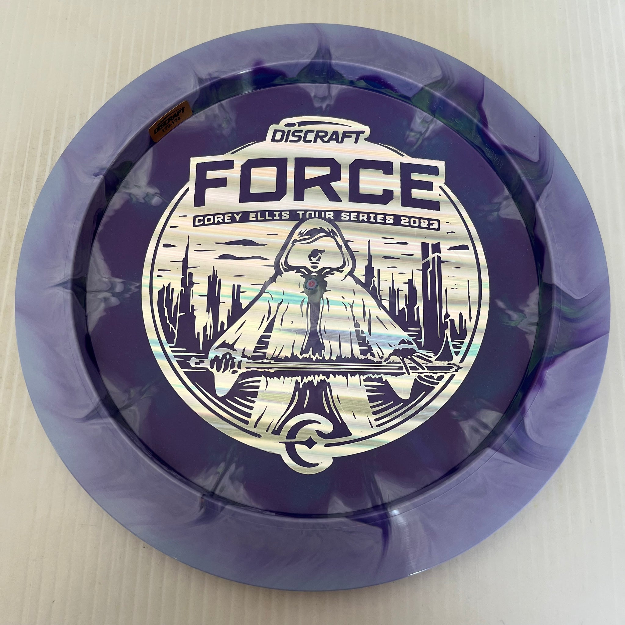 Discraft 2023 Corey Ellis Tour Series Swirly ESP Force 12/5/0/3