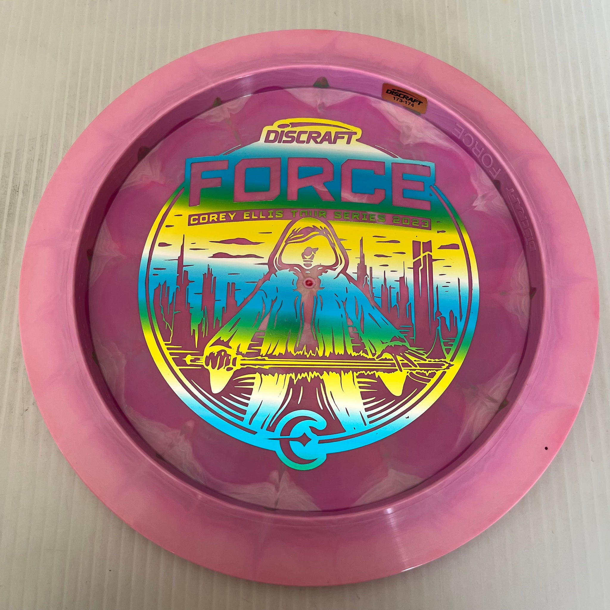 Discraft 2023 Corey Ellis Tour Series Swirly ESP Force 12/5/0/3