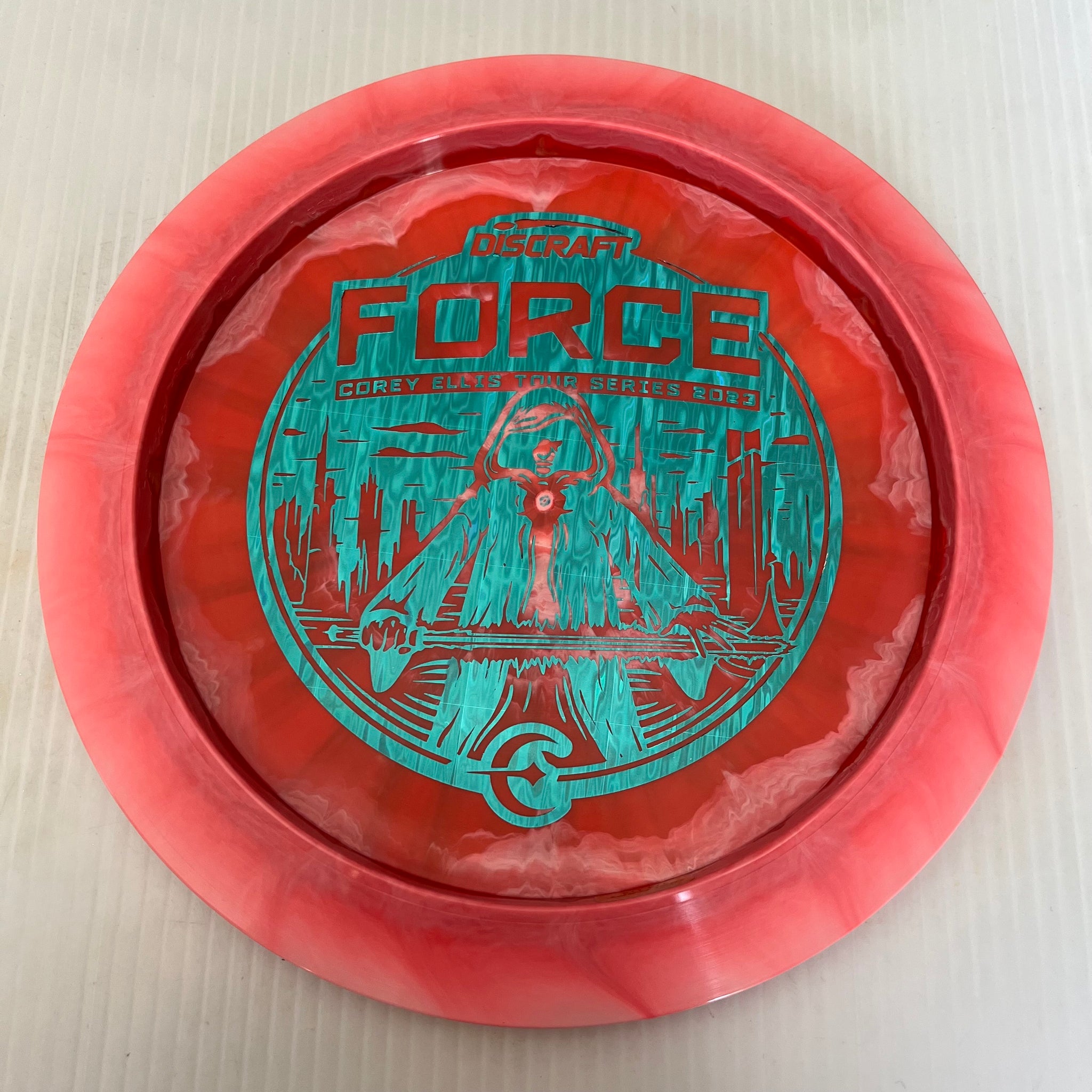 Discraft 2023 Corey Ellis Tour Series Swirly ESP Force 12/5/0/3