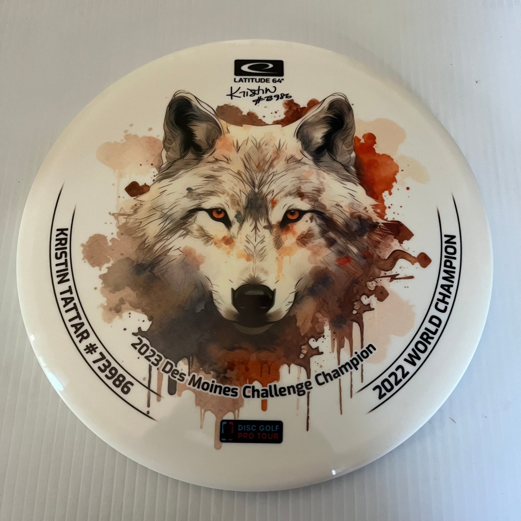 Latitude 64° Kristin Tattar 2023 DMC Champion Dye Max Gold Line Claymore 5/5/-1/1