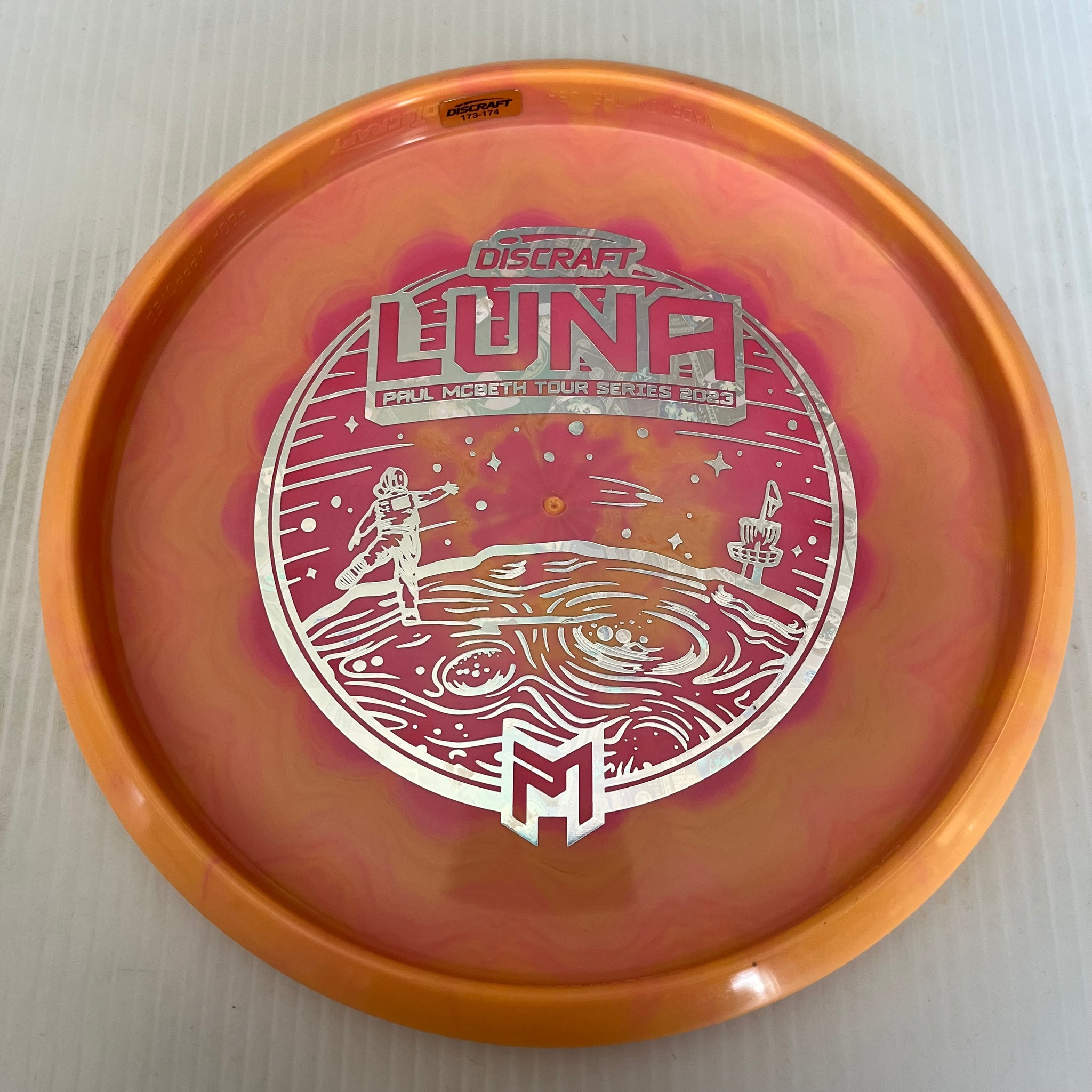 Discraft 2023 Paul McBeth Tour Series Swirly ESP Luna 3/4/0/2