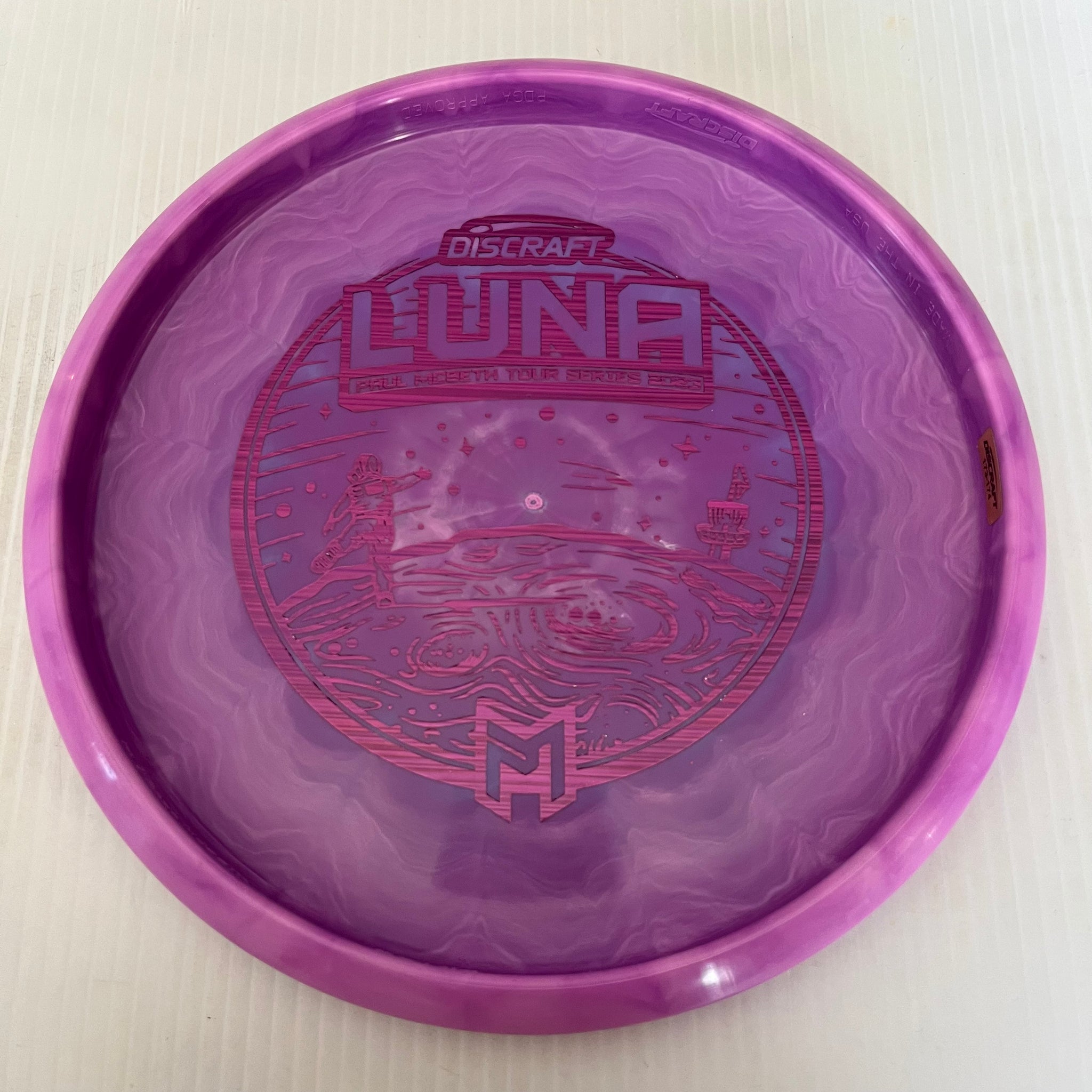 Discraft 2023 Paul McBeth Tour Series Swirly ESP Luna 3/4/0/2