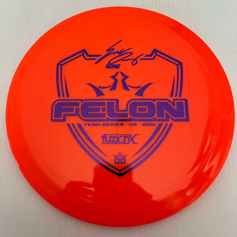 Dynamic Discs 2021 Eric Oakley Team Series V2 Fuzion-X Felon 9/3/0.5/4